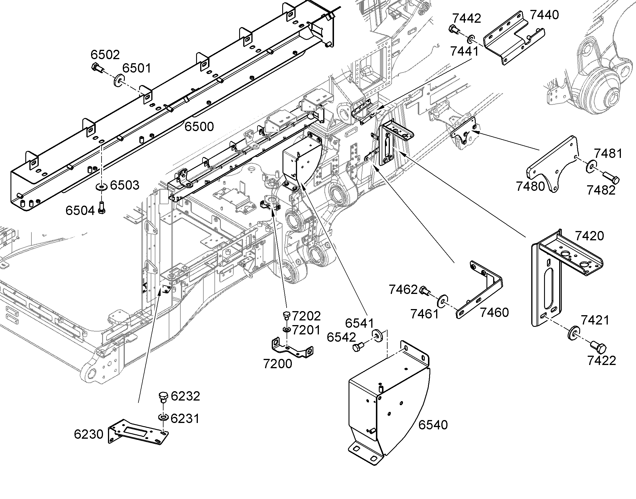 ЩИТОК С ФАСКОЙ 4X89X148 12190095 LIEBHERR
