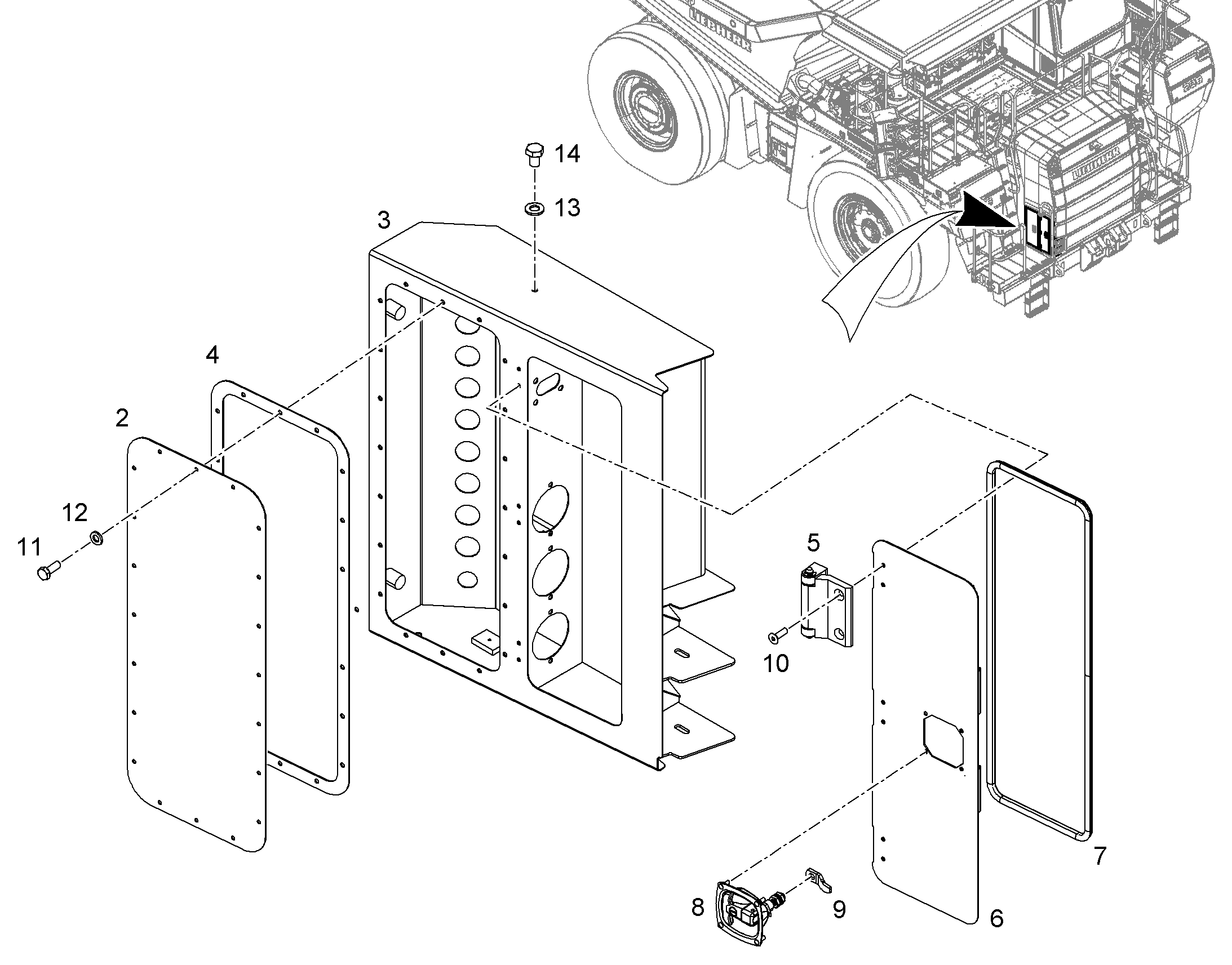 ЭЛЕКТРОШКАФ СНИЗУ 12187097 LIEBHERR