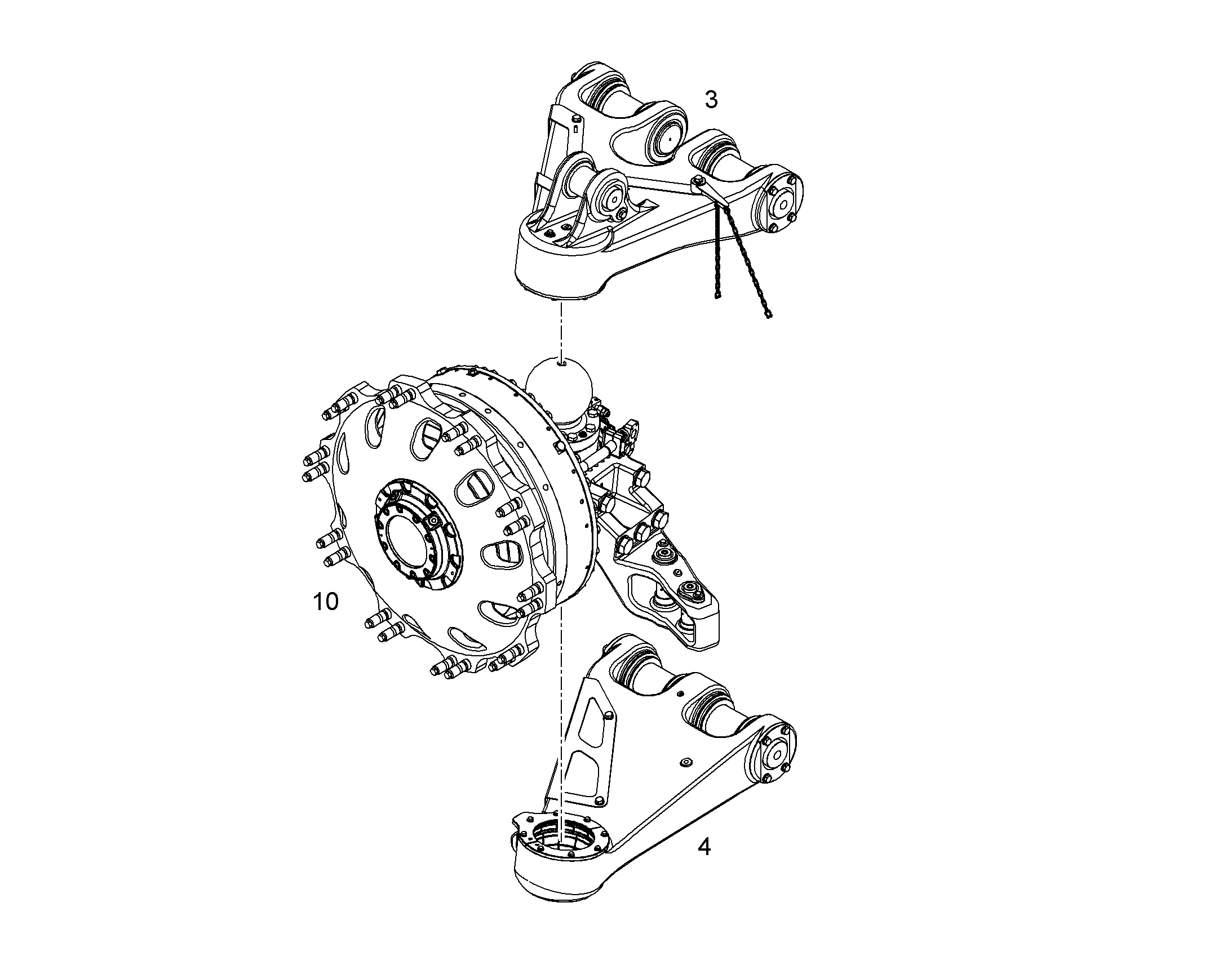 FRONT WHEEL LEFT 12192044 LIEBHERR