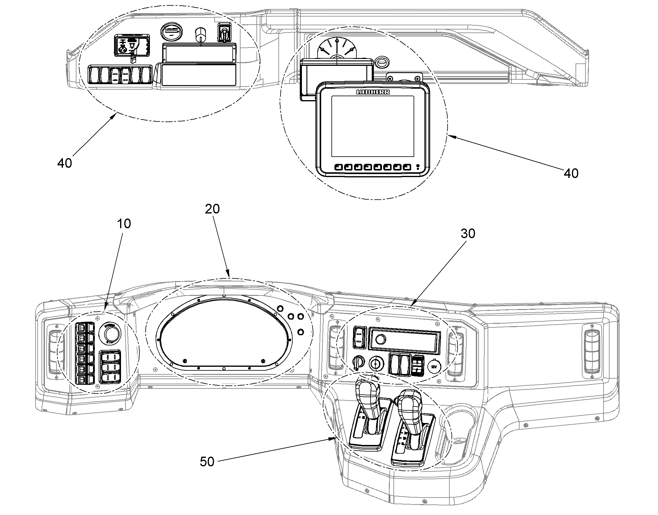 ПУЛЬТ RIGHT 12188344 LIEBHERR
