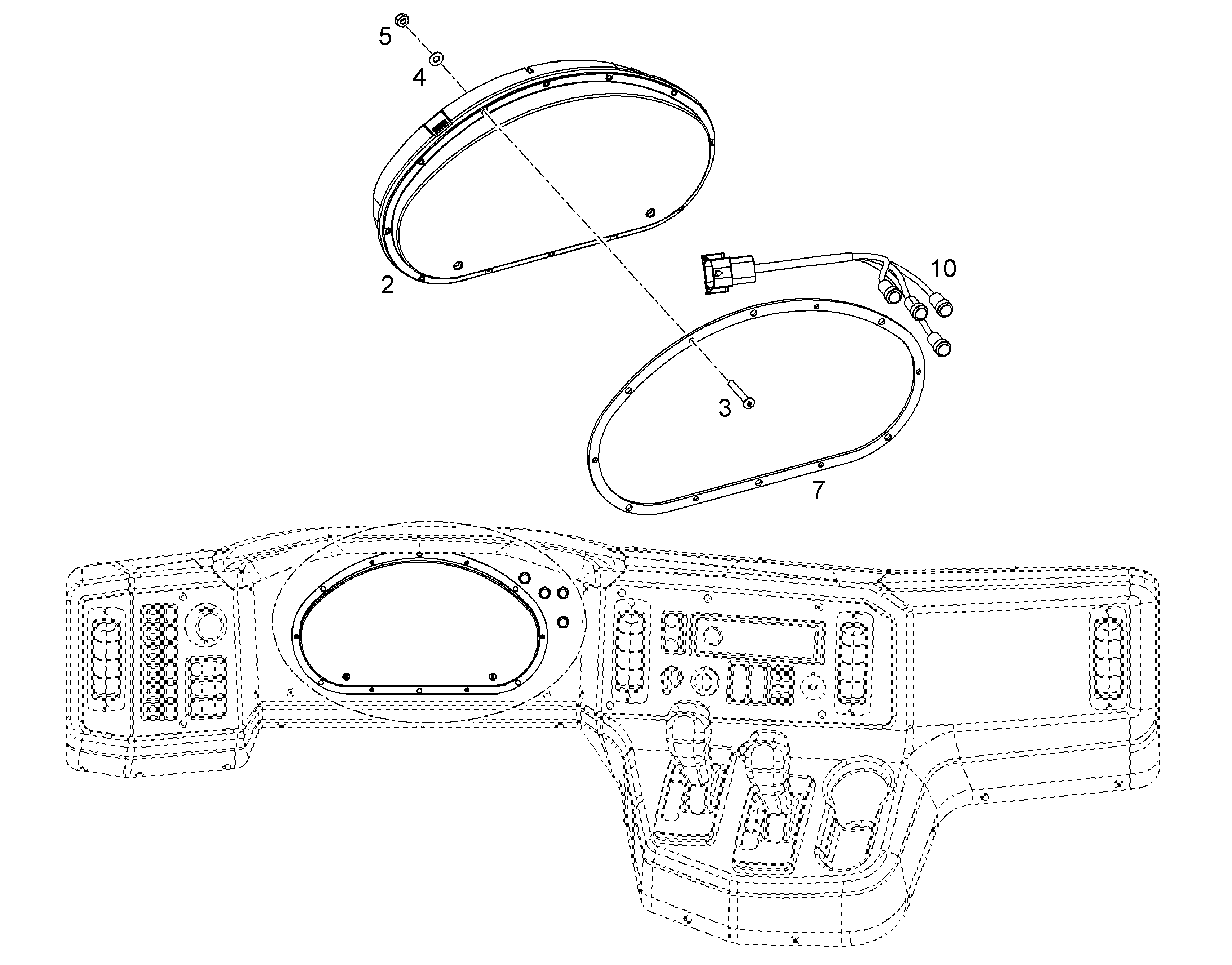 МНОГОФУНКЦИОНАЛЬНАЯ ИНДИКАЦИЯ 12203394 LIEBHERR