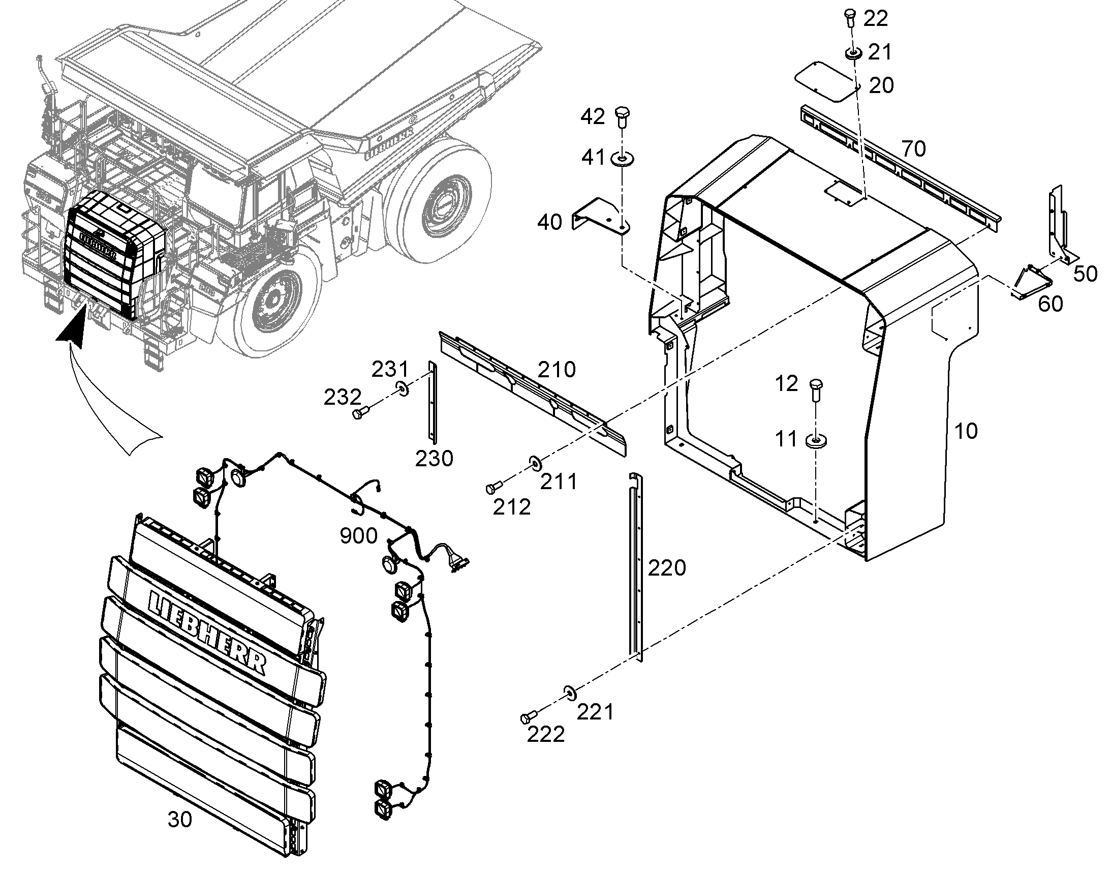 ПЛАНКА ОПОРНАЯ 12188797 LIEBHERR