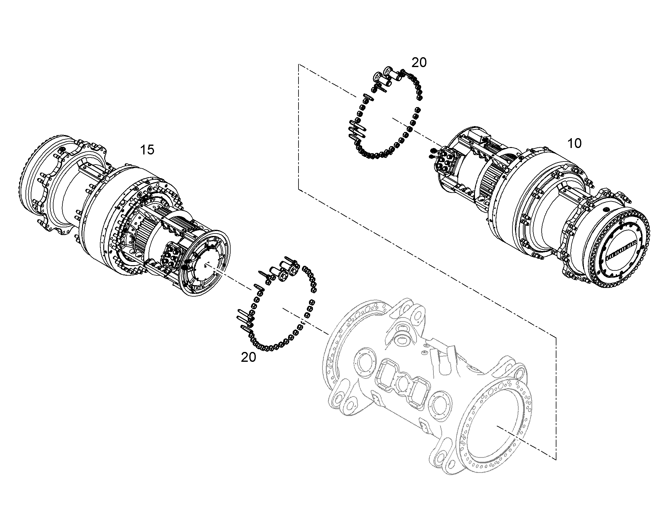CONNECTION WHEEL DRIVE 11854370 LIEBHERR