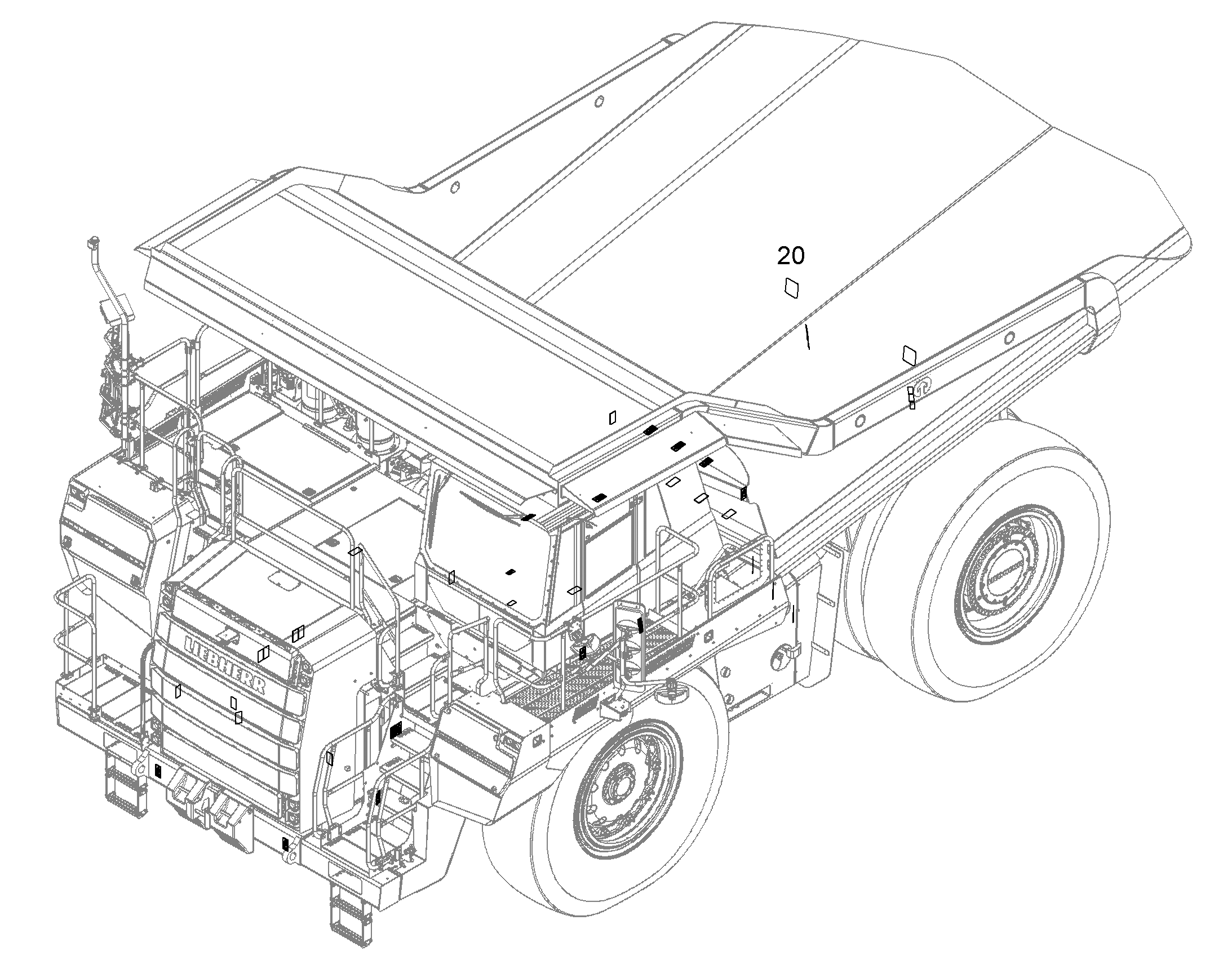 НАКЛЕЙКА 12193542 LIEBHERR