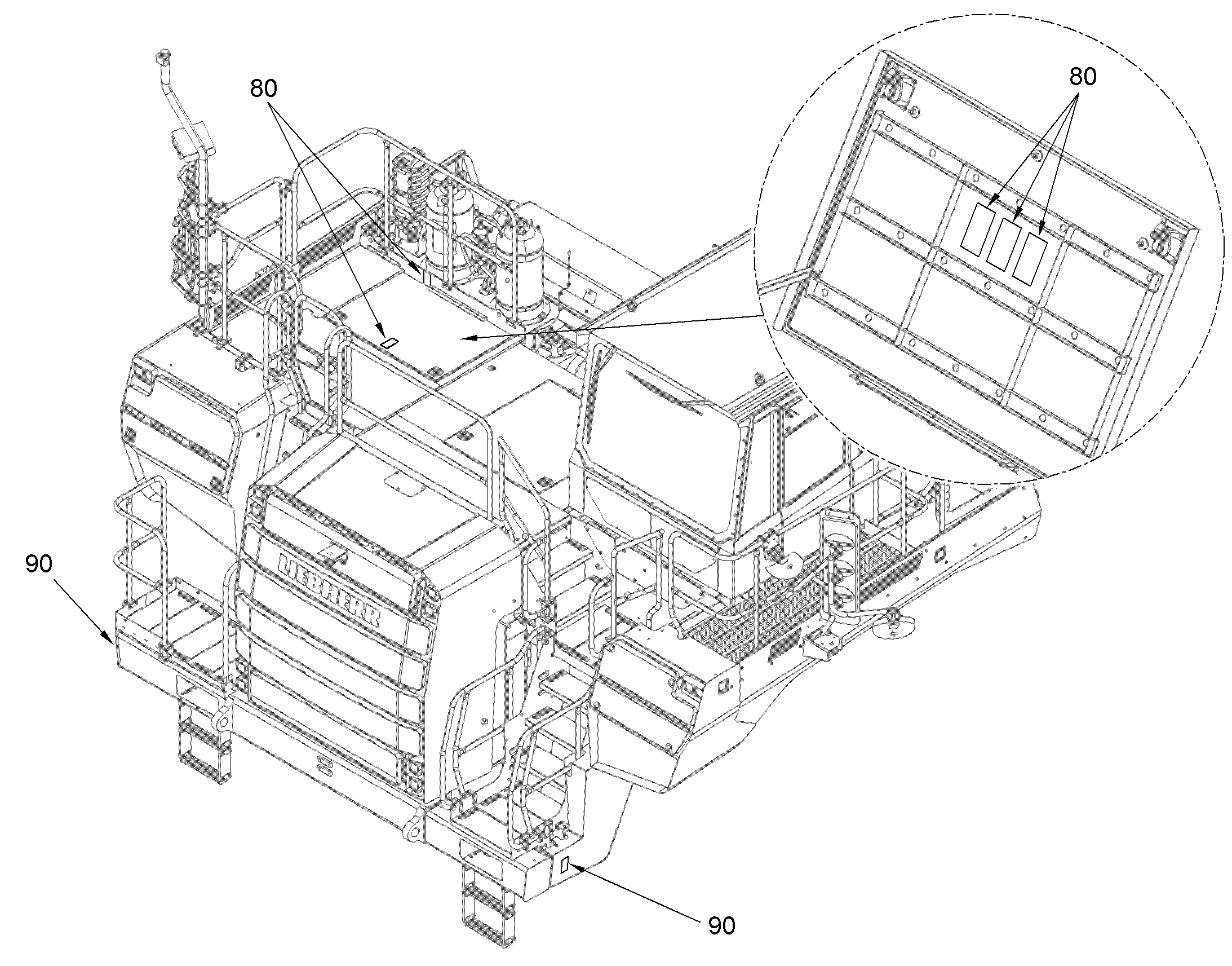 НАКЛЕЙКА 12193548 LIEBHERR