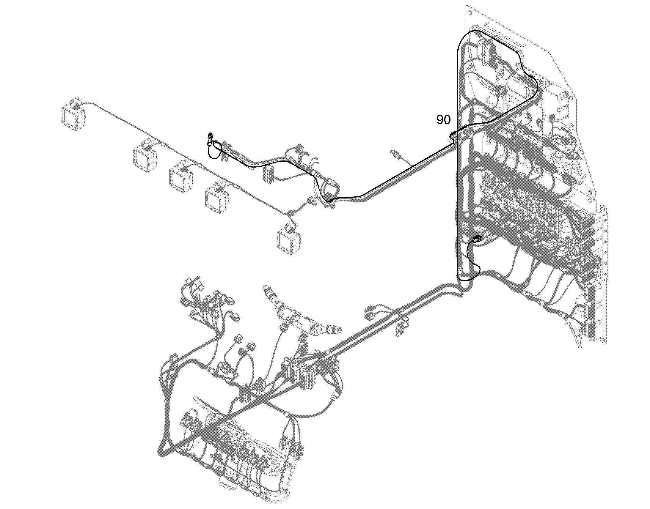 КАБЕЛЬ СОЕДИНИТЕЛЬНЫЙ W66 12188383 LIEBHERR