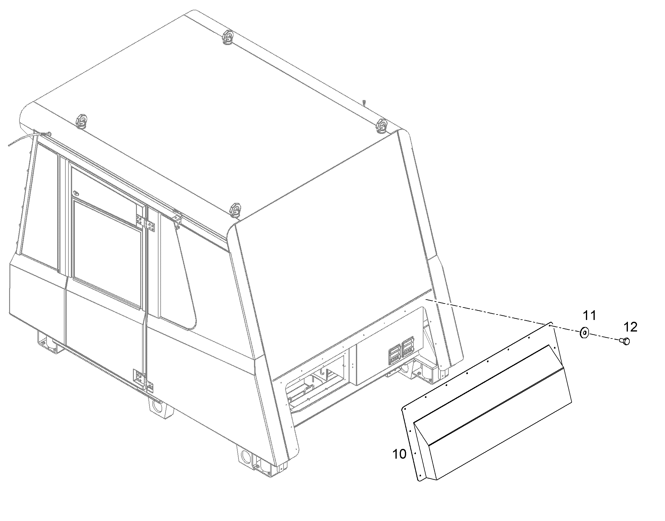 COVERING CAB 12182349 LIEBHERR