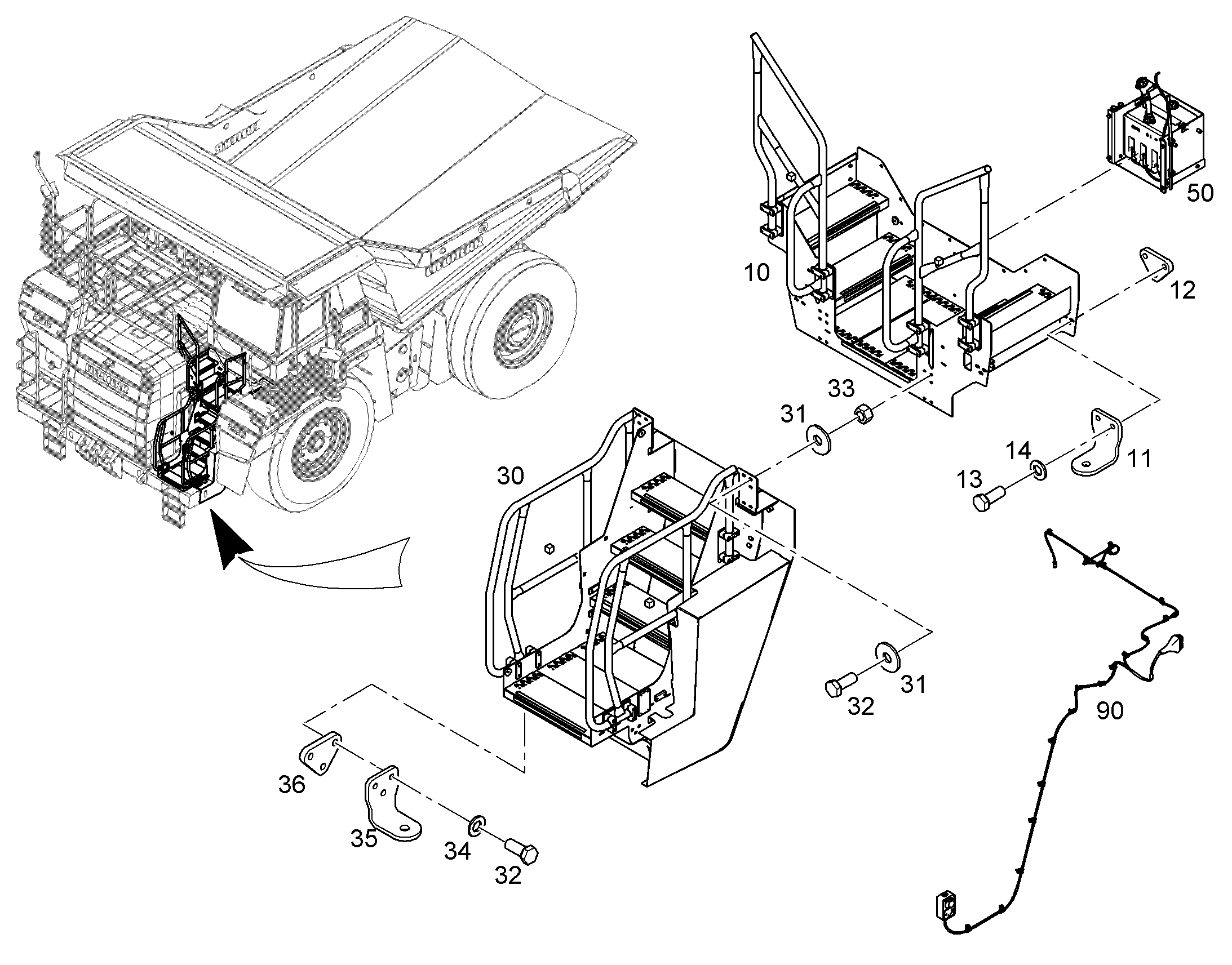 ЭЛЕКТРИЧЕСКАЯ УСТ.ПРОВОДКА 12198255 LIEBHERR
