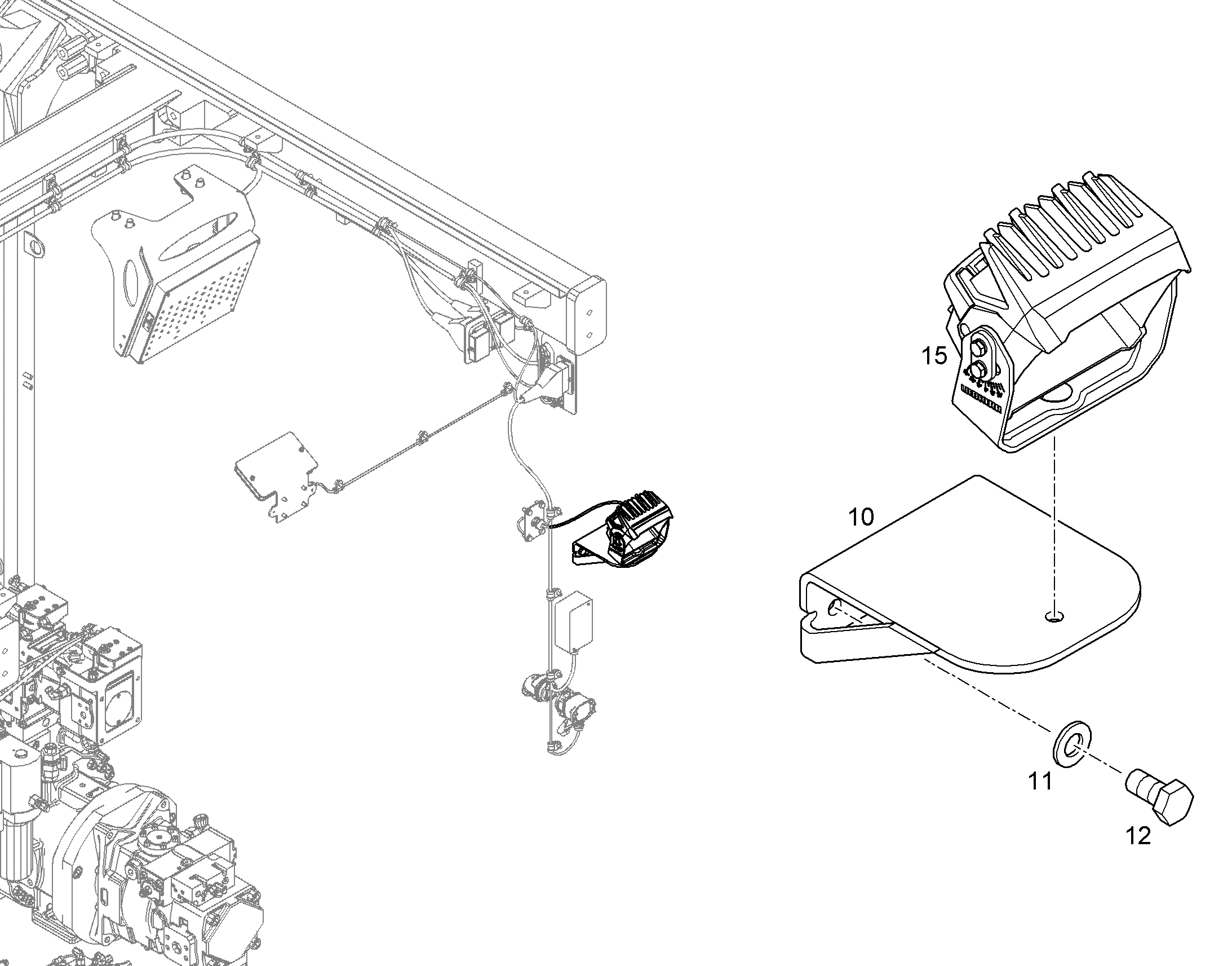 РАБОЧИЙ ПРОЖЕКТОР 12208408 LIEBHERR