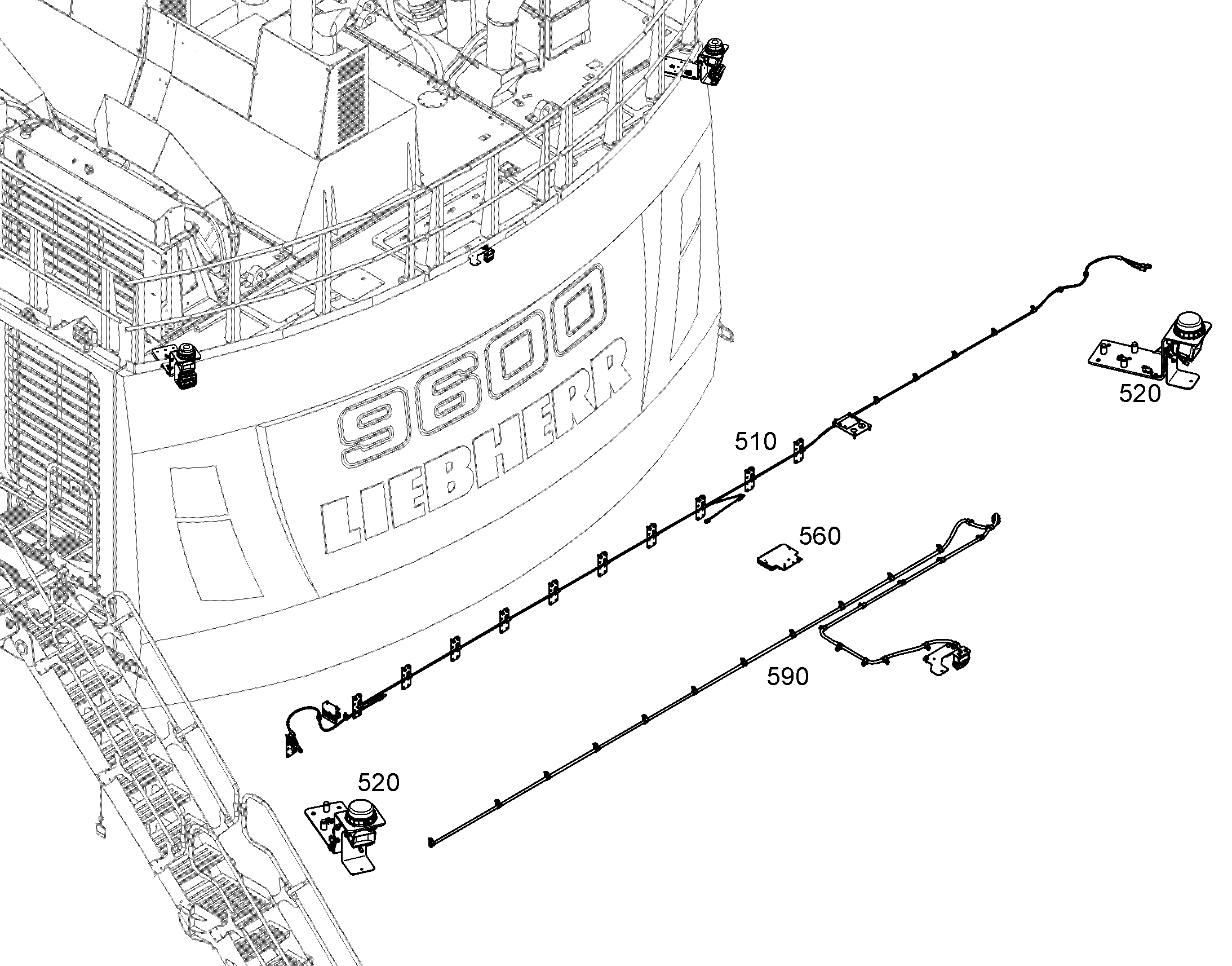 ELECTRICAL SYSTEM CABLING CP 11474964 LIEBHERR
