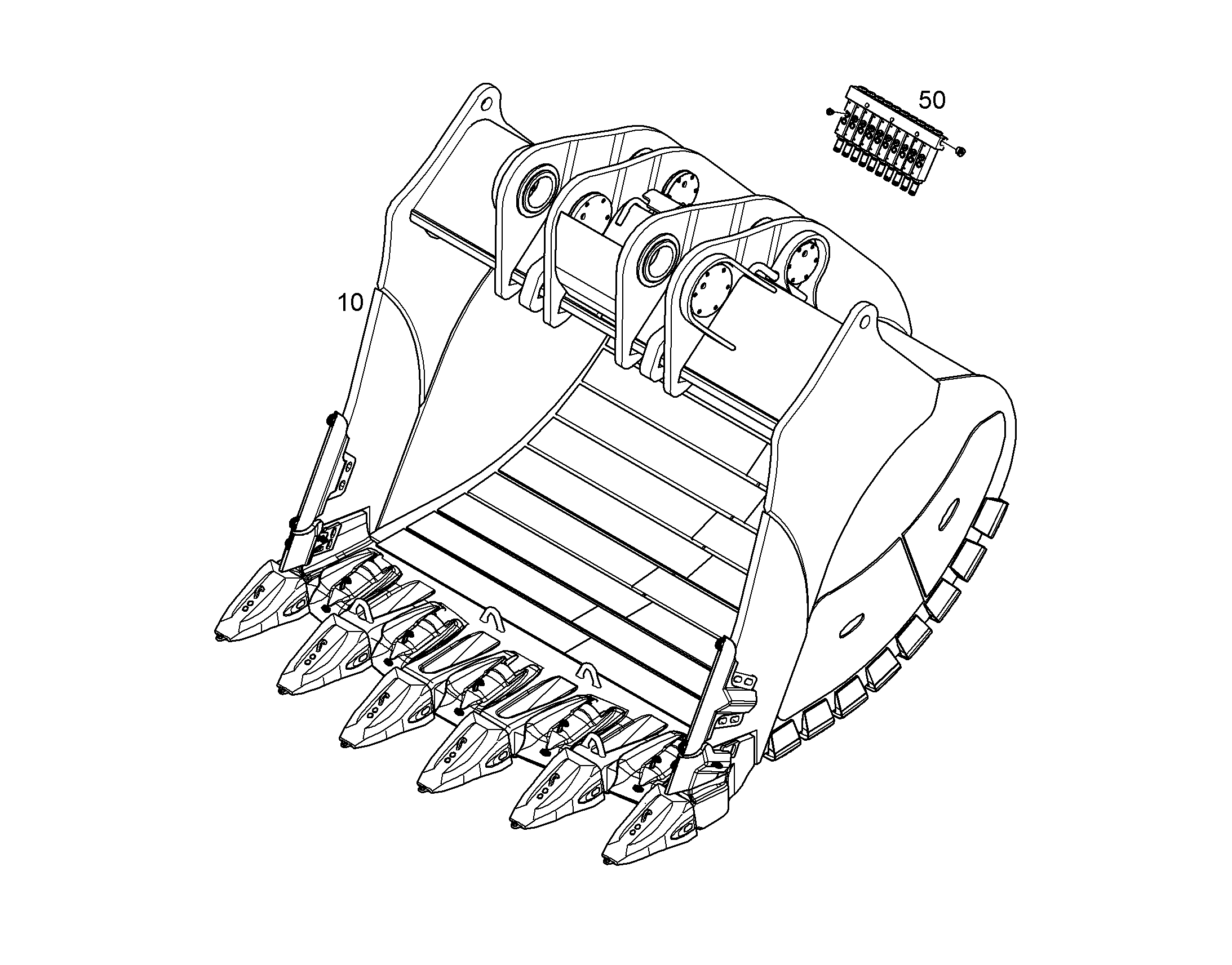 ЛОПАТА ОБРАТНАЯ HD 12197997 LIEBHERR