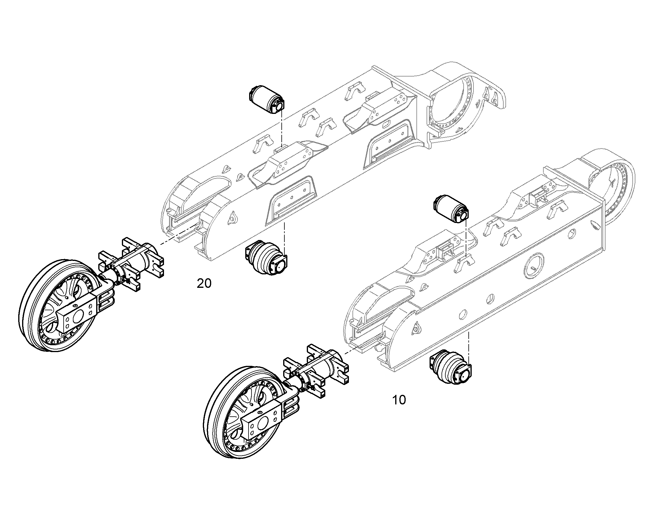 НИЖНЯЯ ТЕЛЕЖКА NLC R9800-40°C 11751699 LIEBHERR