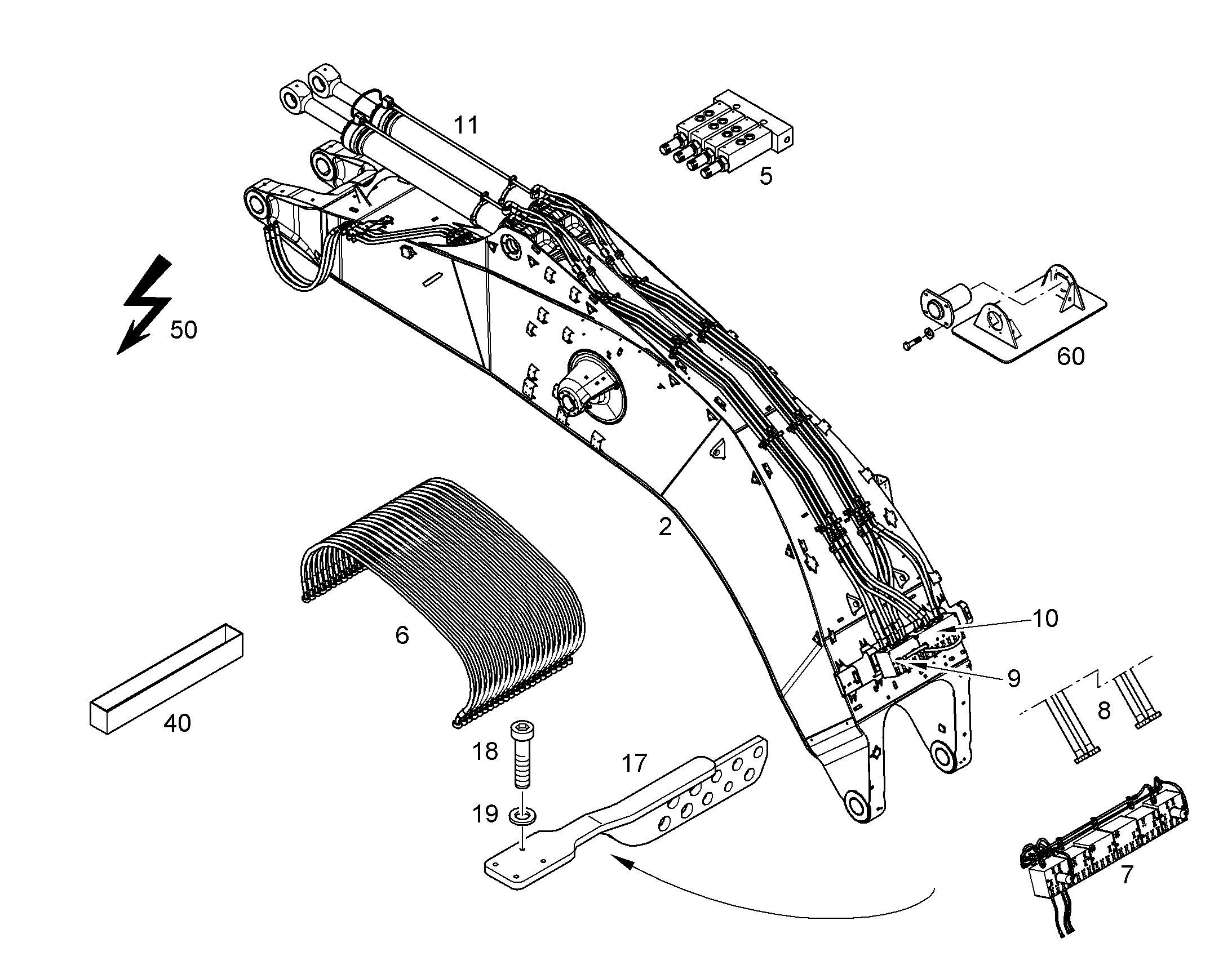 ЭЛЕКТРОУСТАНОВКА МОНОБЛОКА 12199820 LIEBHERR
