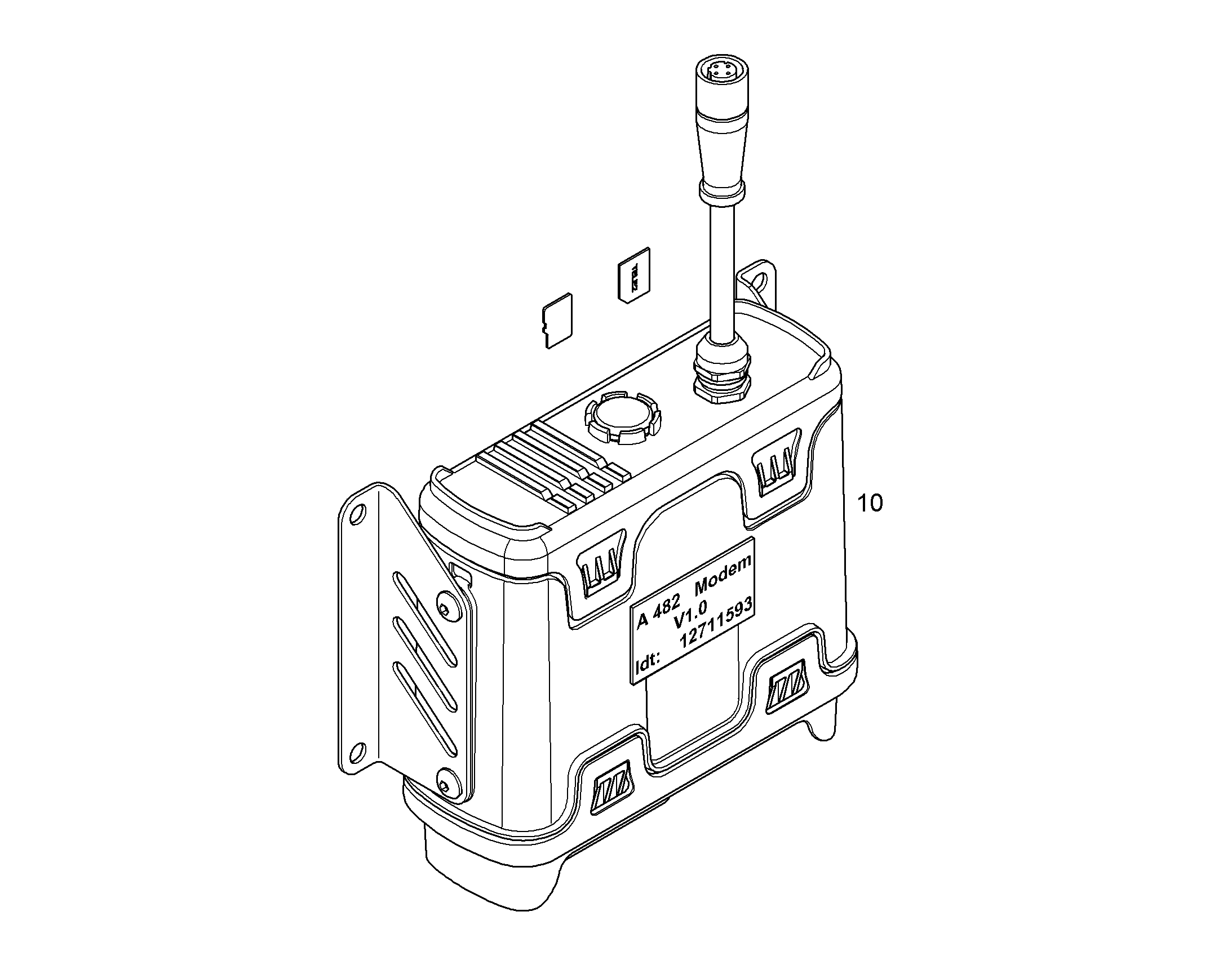 MODEM CPL WITH SOFT V1.0 12711593 LIEBHERR