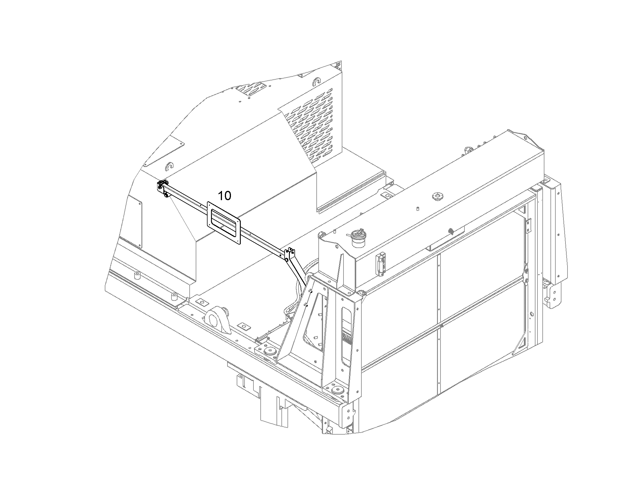 GUARD RAILING DIVERSES PP1 12713377 LIEBHERR