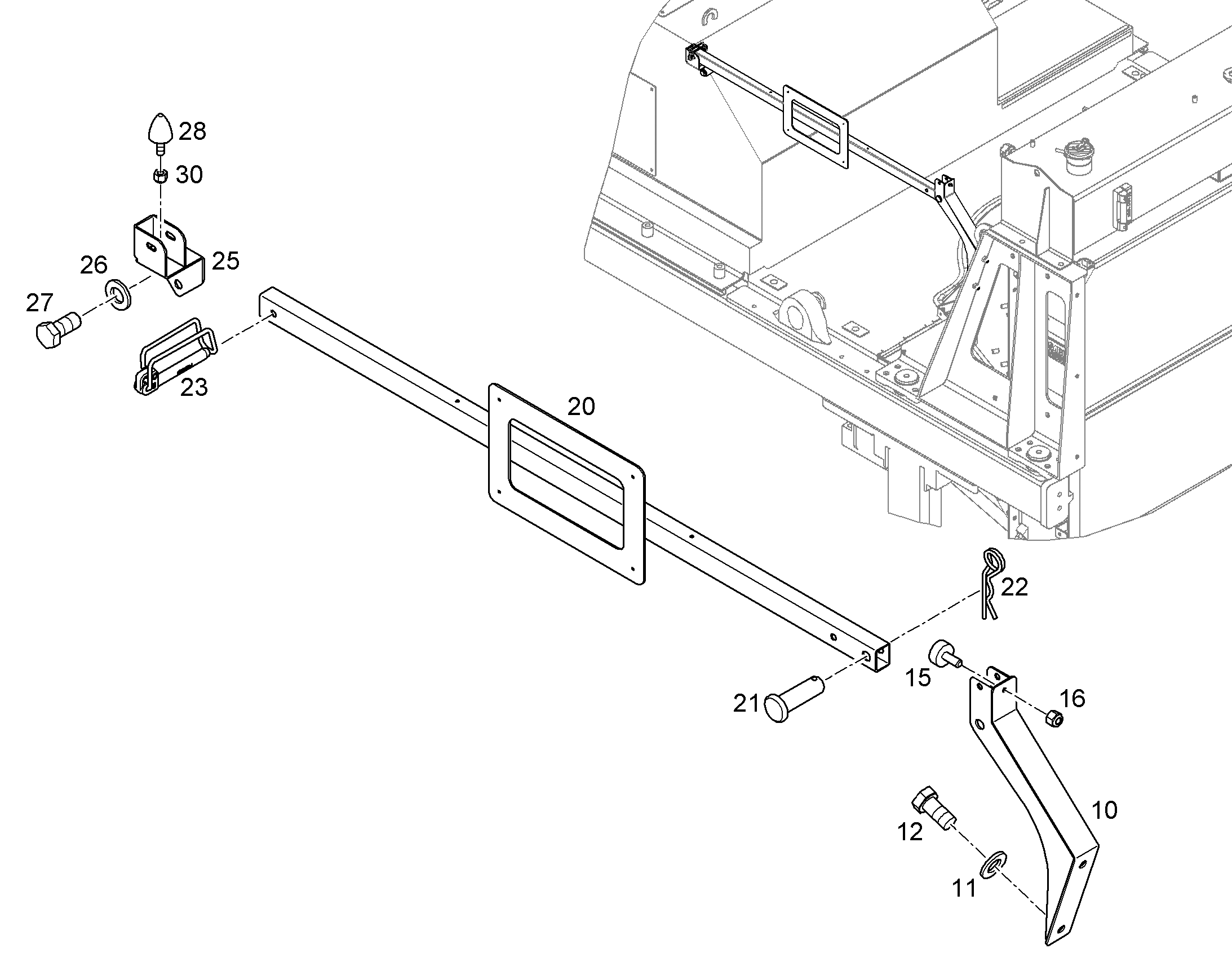 ШТАНГА ФИКСИРУЮЩАЯ 12712119 LIEBHERR