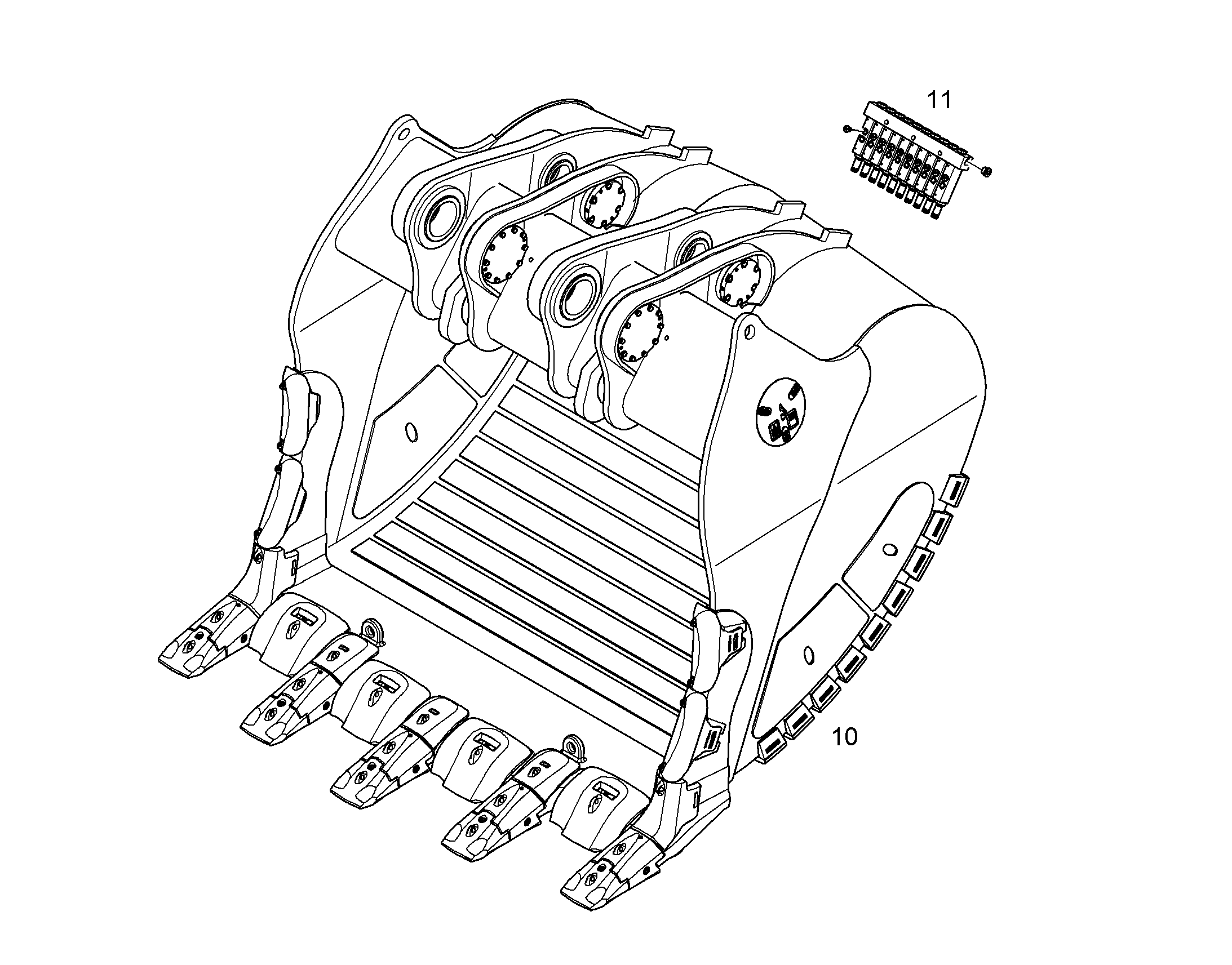 ЛОПАТА ОБРАТНАЯ HD 4800mm 45m³ 12713779 LIEBHERR