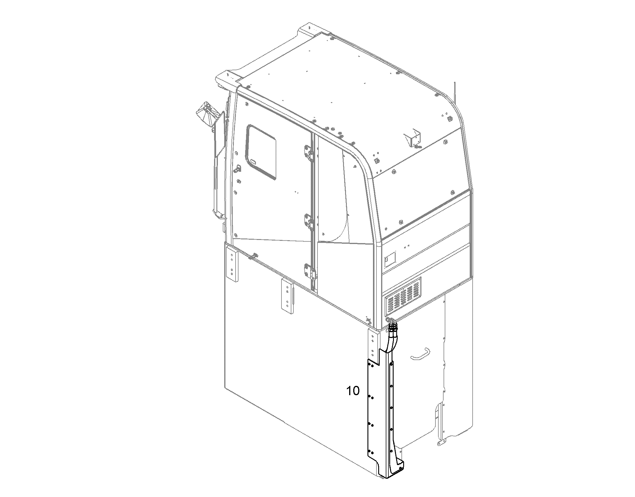 HEATING SYSTEM CAB ELEVATION 12196107 LIEBHERR