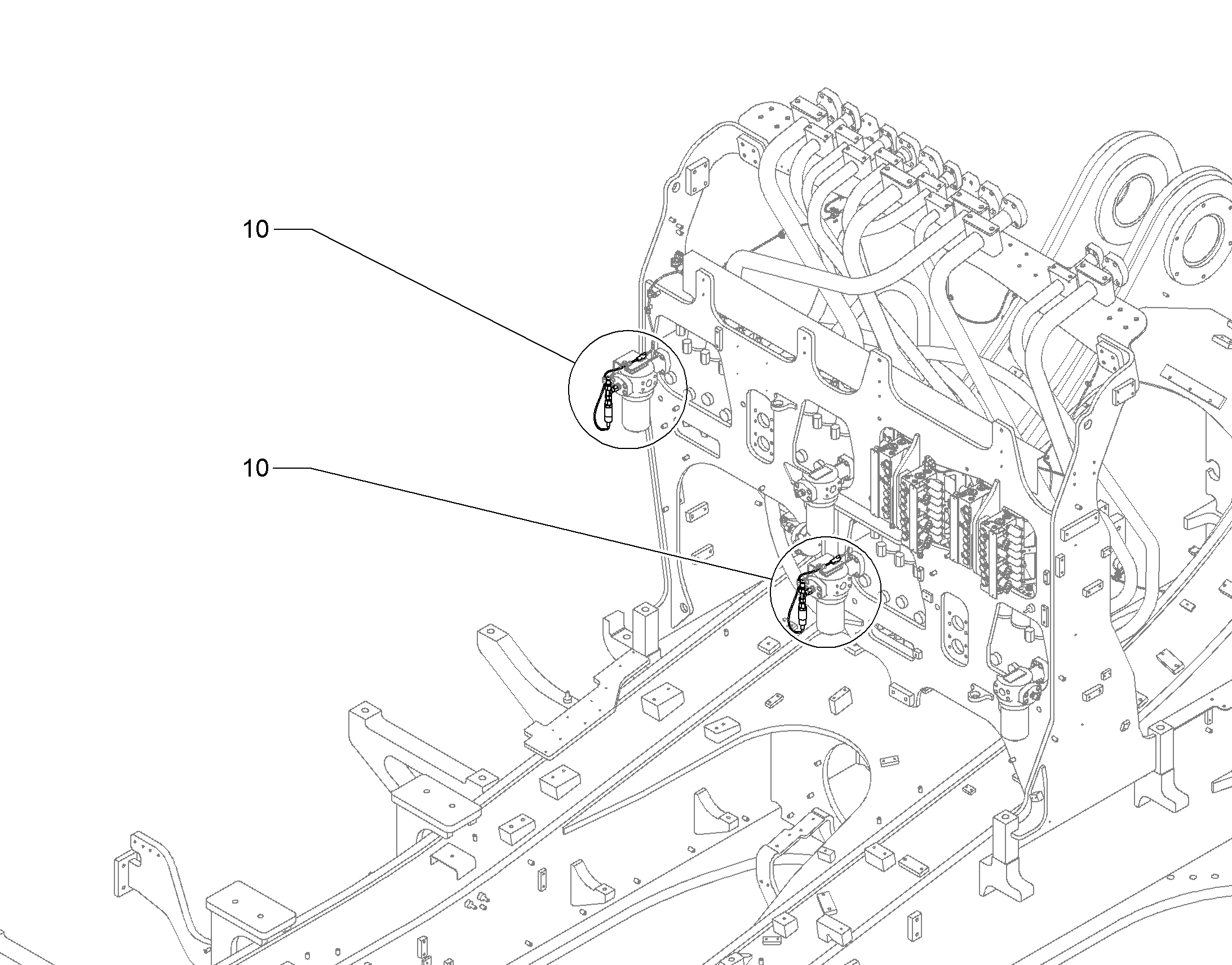 KIT PRESSURE SENSORS TRAVEL 12194601 LIEBHERR