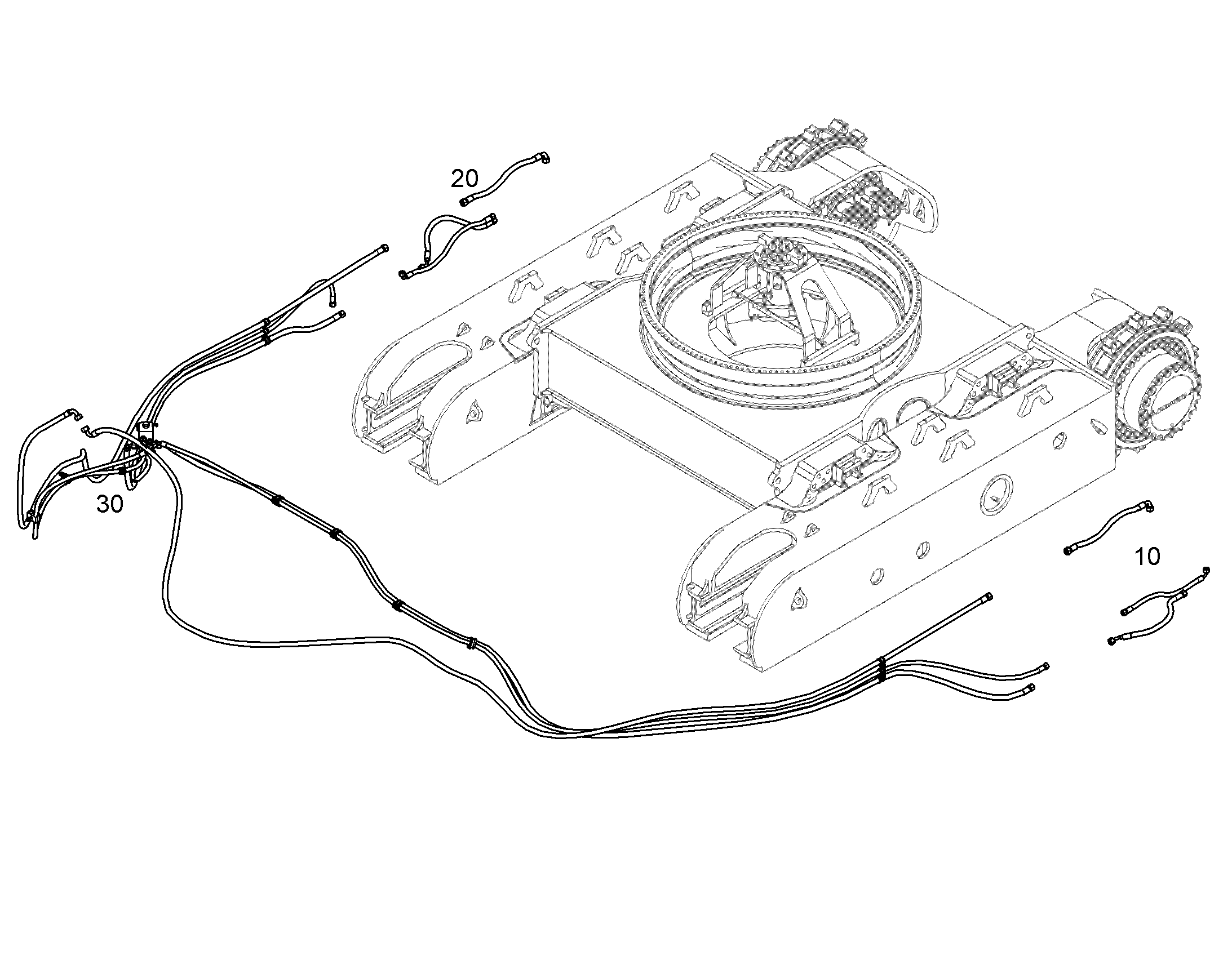 HYDR.CENTER PIECE TRAVEL.DRIVE 12715106 LIEBHERR