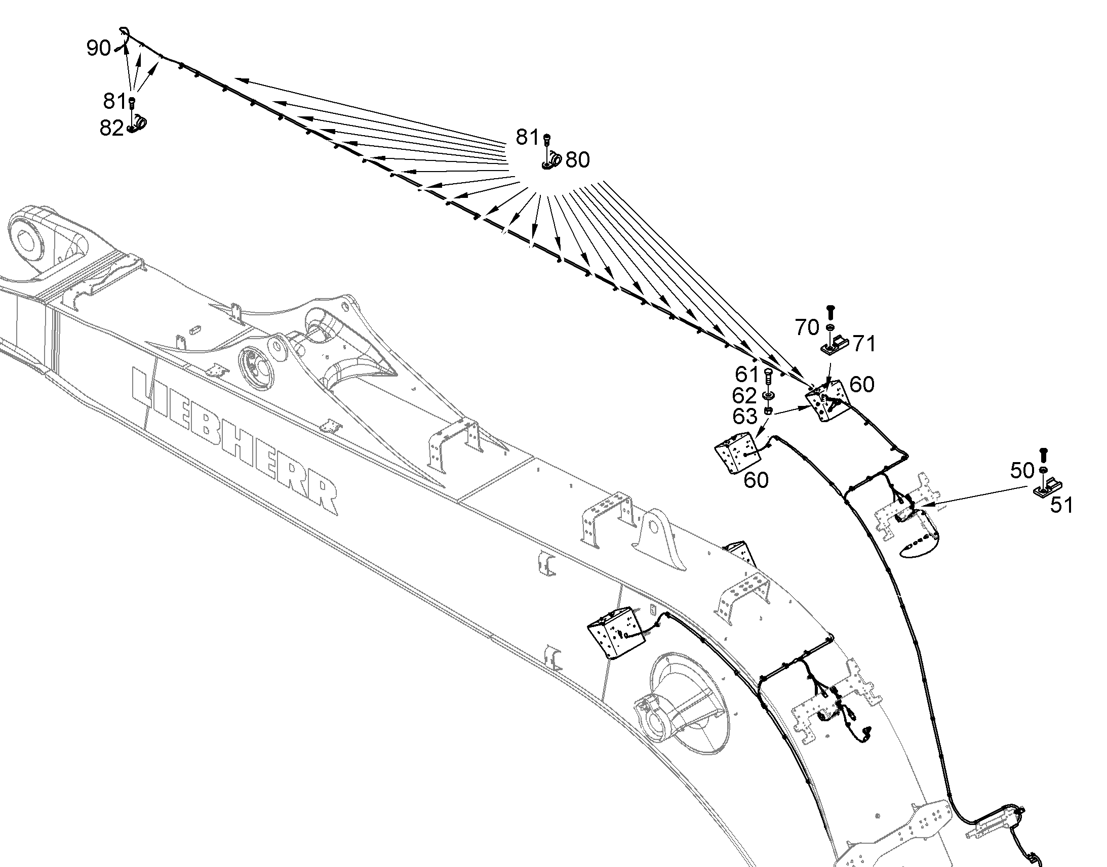 ЩИТОК С ФАСКОЙ 10X90X250,8 13345294 LIEBHERR