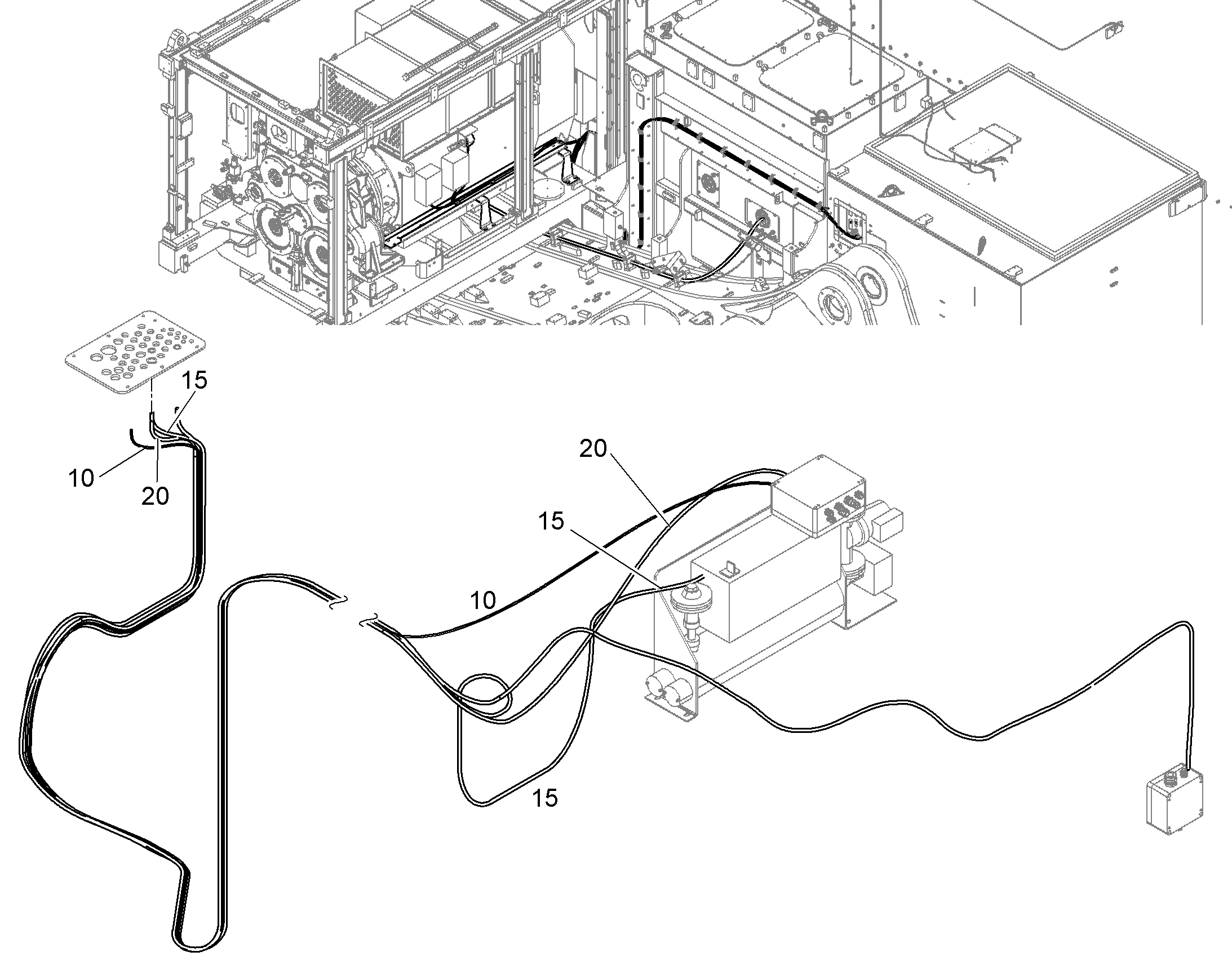 LOW VOLTAGE WIRING HARNESS 11851748 LIEBHERR