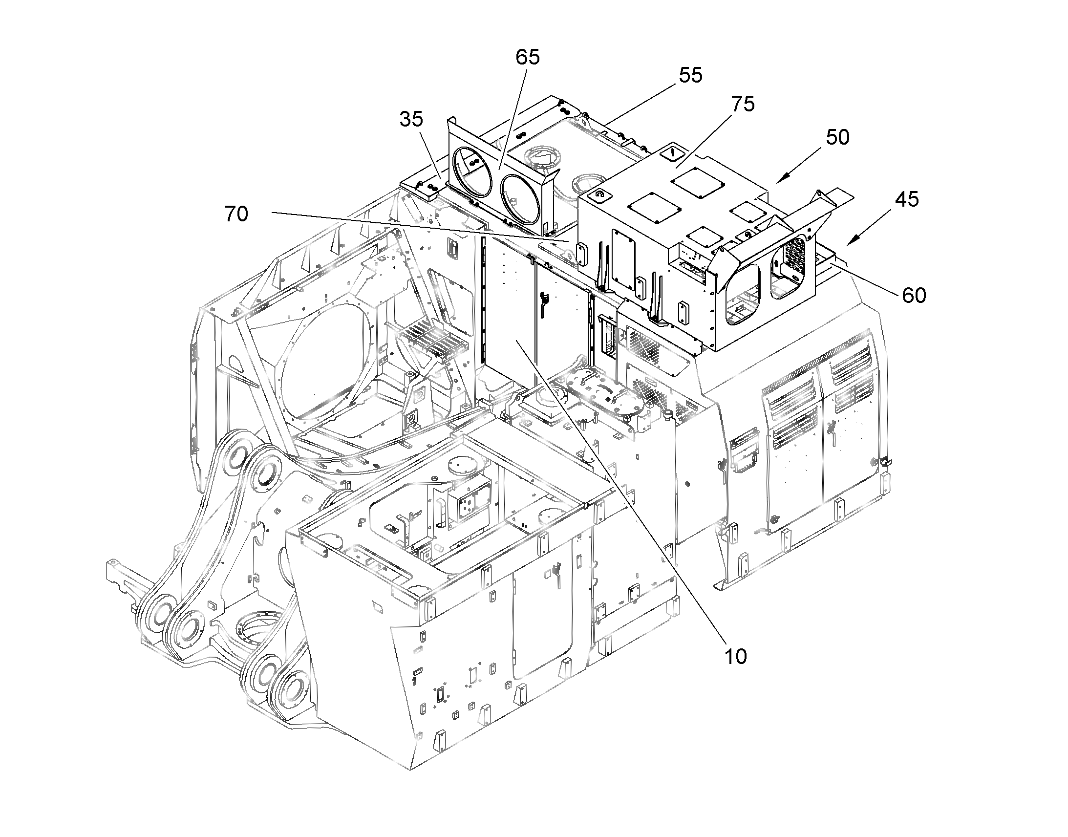 COVERING CATALYTIC CONVERTER 12710969 LIEBHERR