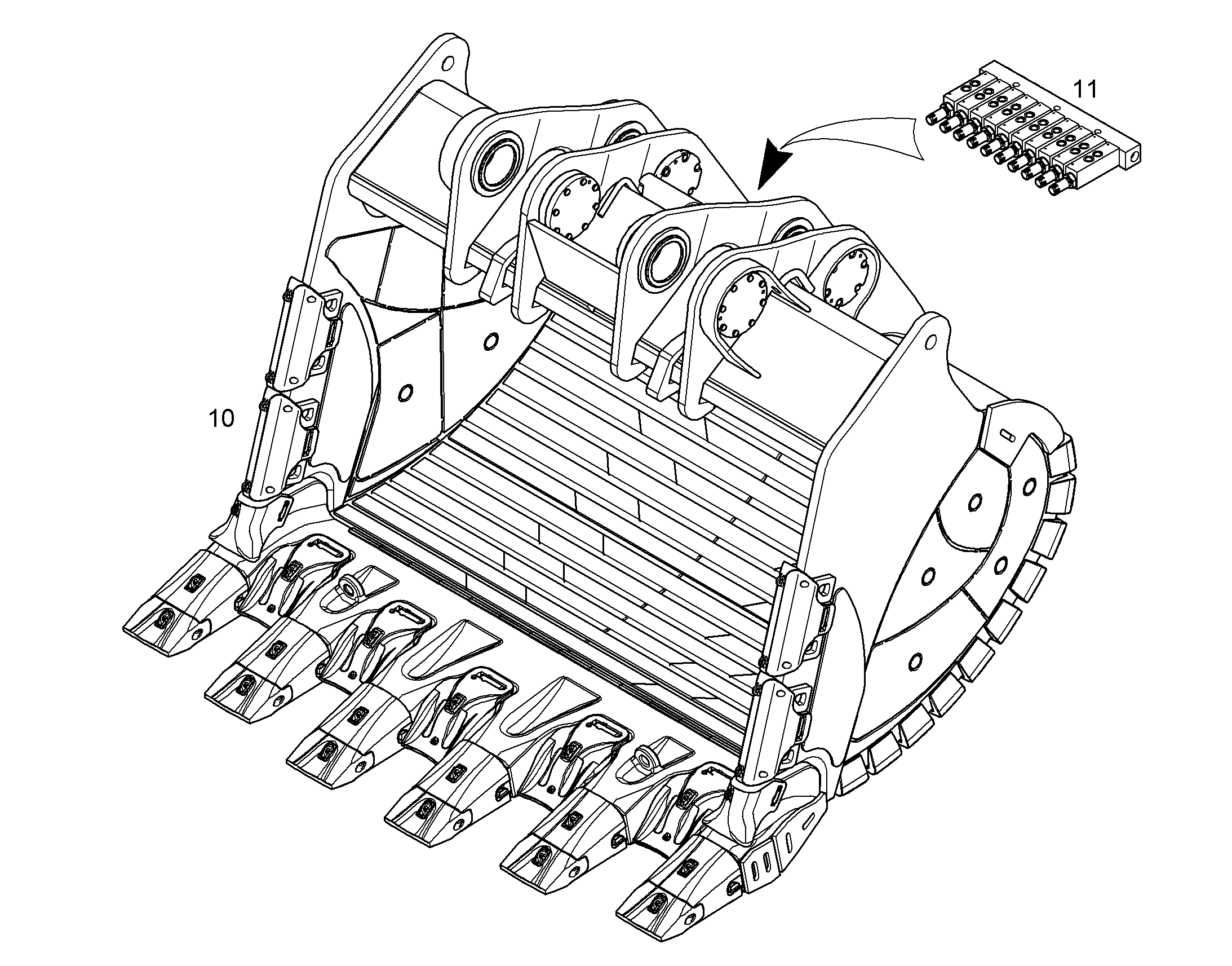 ЛОПАТА ОБРАТНАЯ HDV 12195873 LIEBHERR