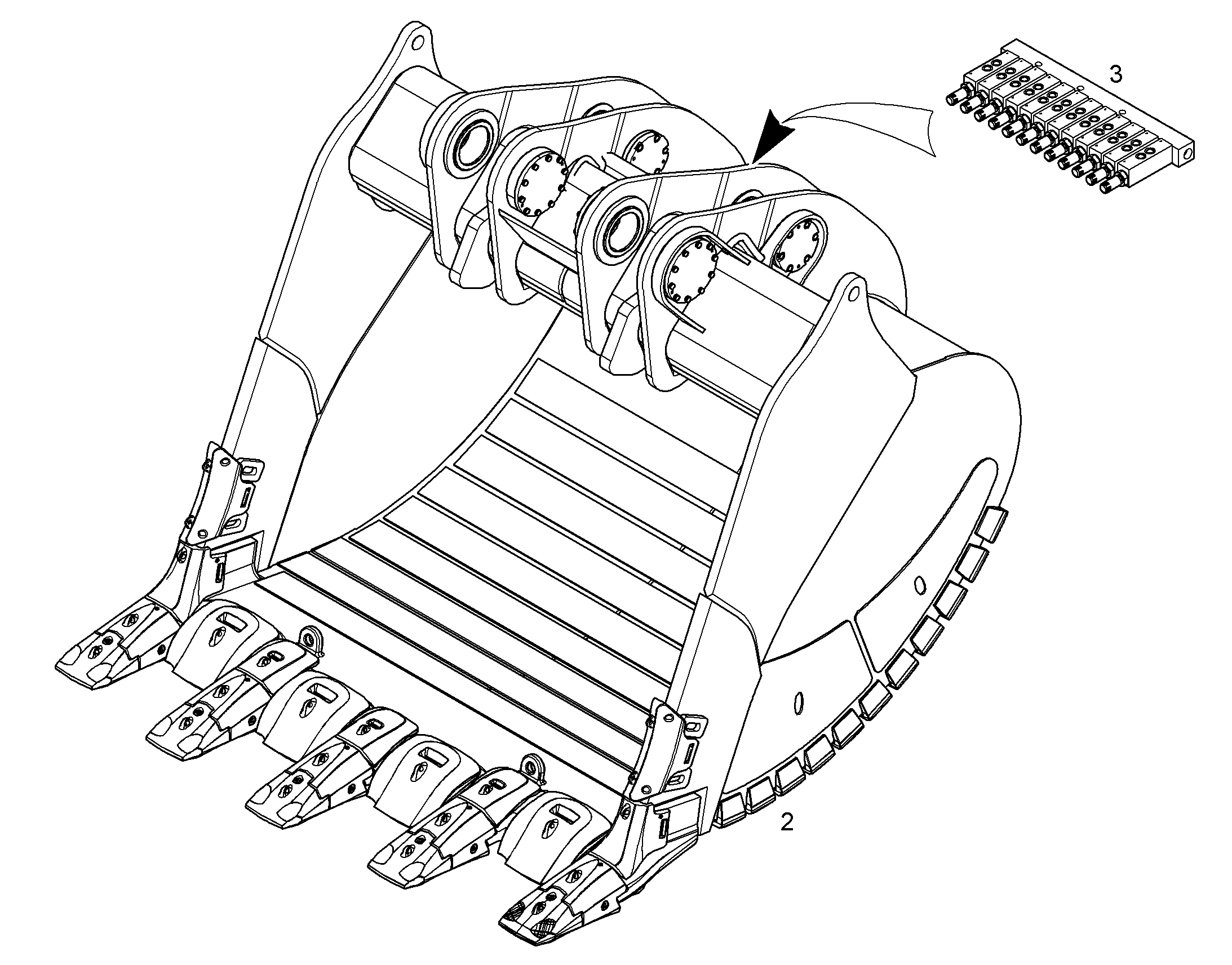 ЛОПАТА ОБРАТНАЯ HD 12197840 LIEBHERR