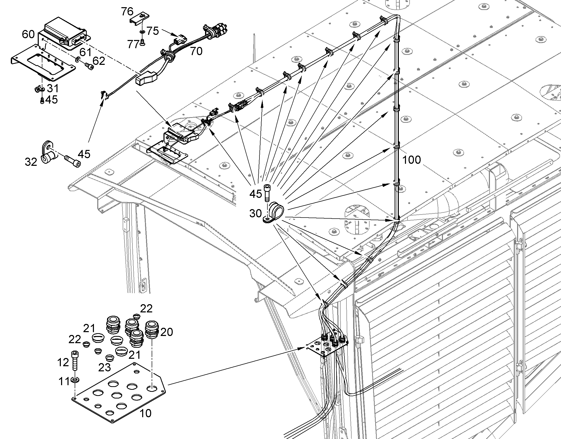 ЩИТОК С ФАСКОЙ 13345625 LIEBHERR