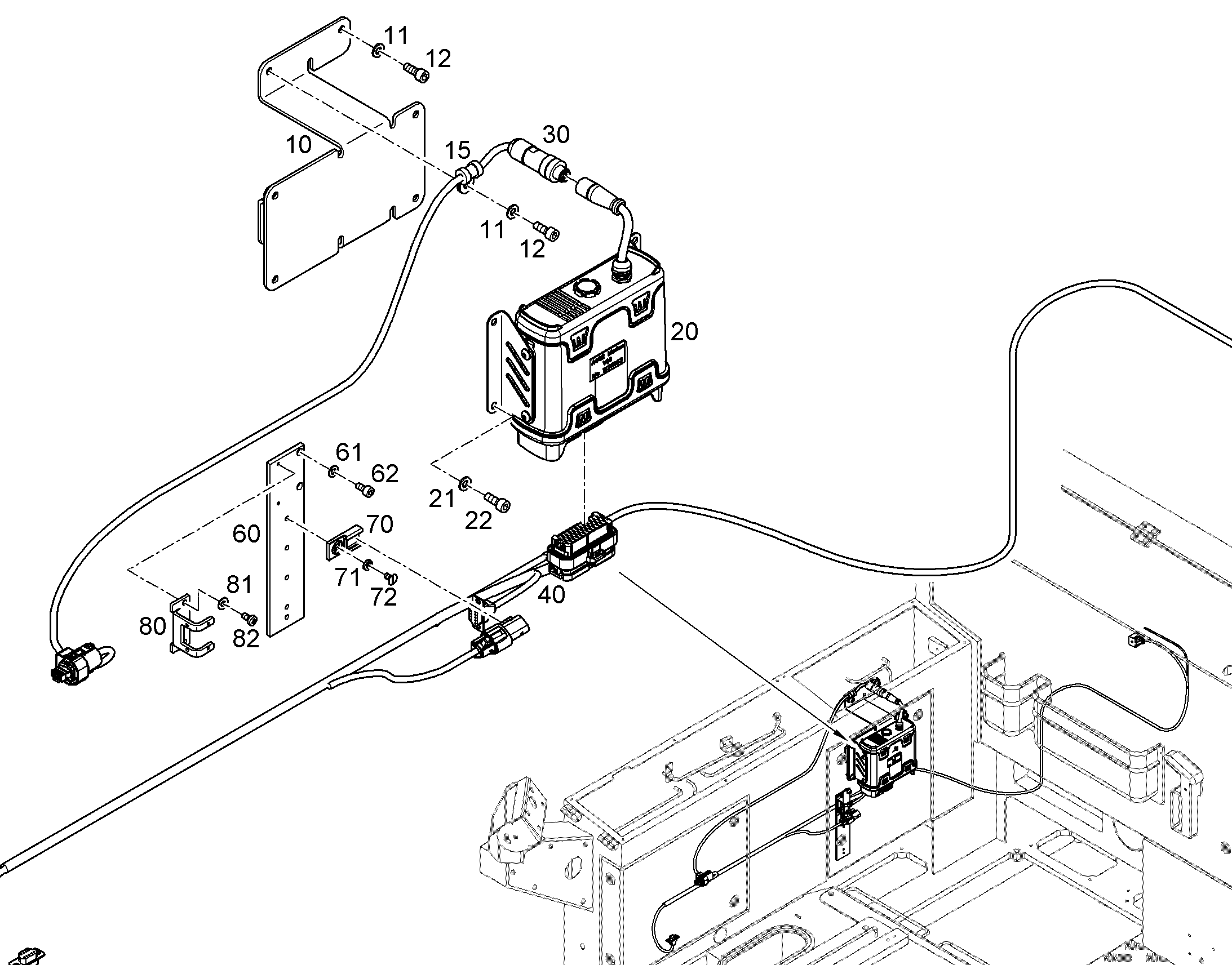 КОЛОДКА ШТЕКЕРНАЯ 12711286 LIEBHERR