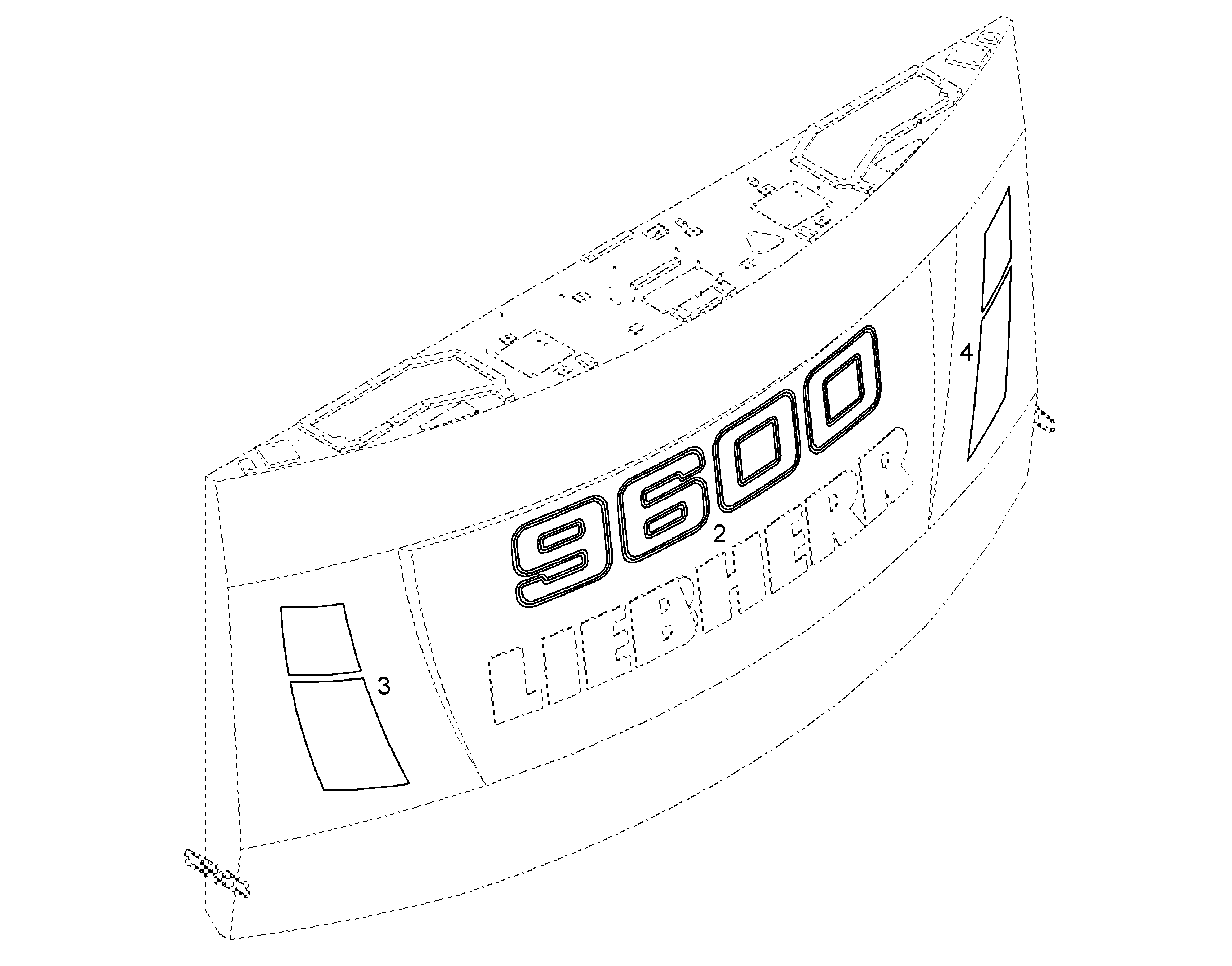 СВЕТОВОЗВРАЩАТЕЛЬ 12189625 LIEBHERR