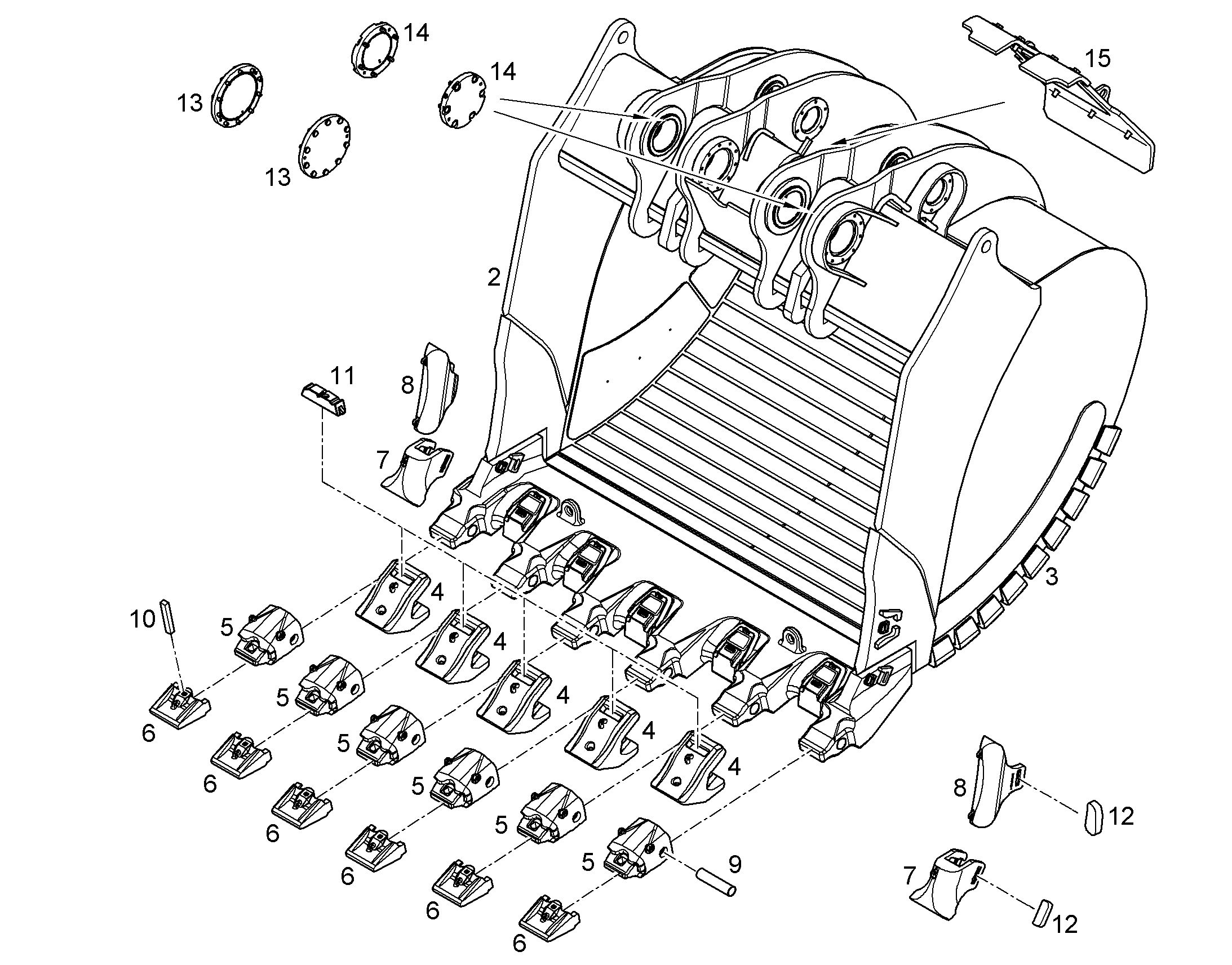ЛОПАТА ОБРАТНАЯ 10832101 LIEBHERR
