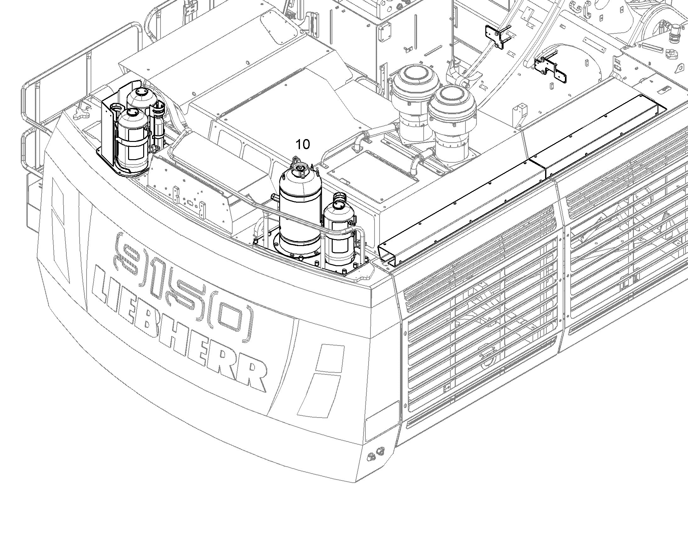 ПОЖАРНАЯ СИСТЕМА.ПЕНА+ПОРОШОК 1657 11753768 LIEBHERR