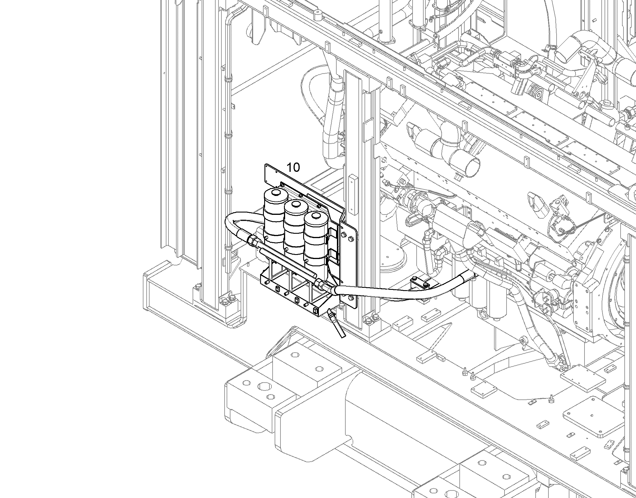 ВЛАГООТДЕЛИТЕЛЬ, УСТАНОВКА 12716298 LIEBHERR