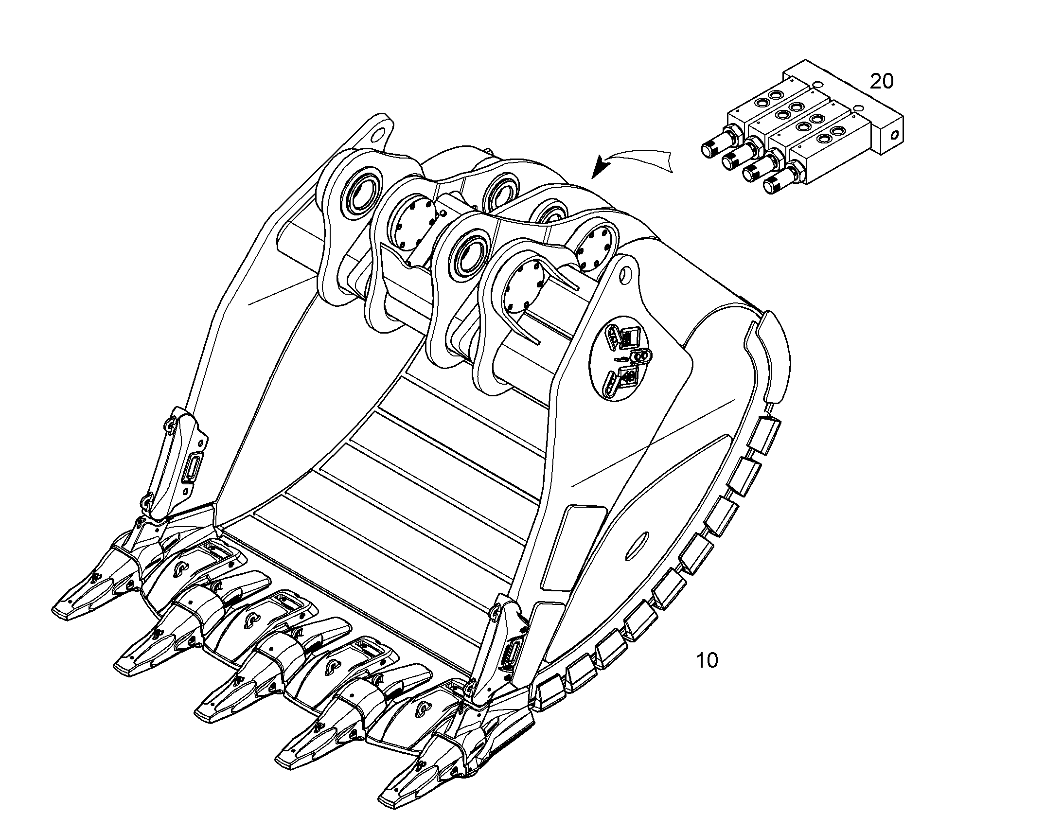 ЛОПАТА ОБРАТНАЯ HDV 12716795 LIEBHERR