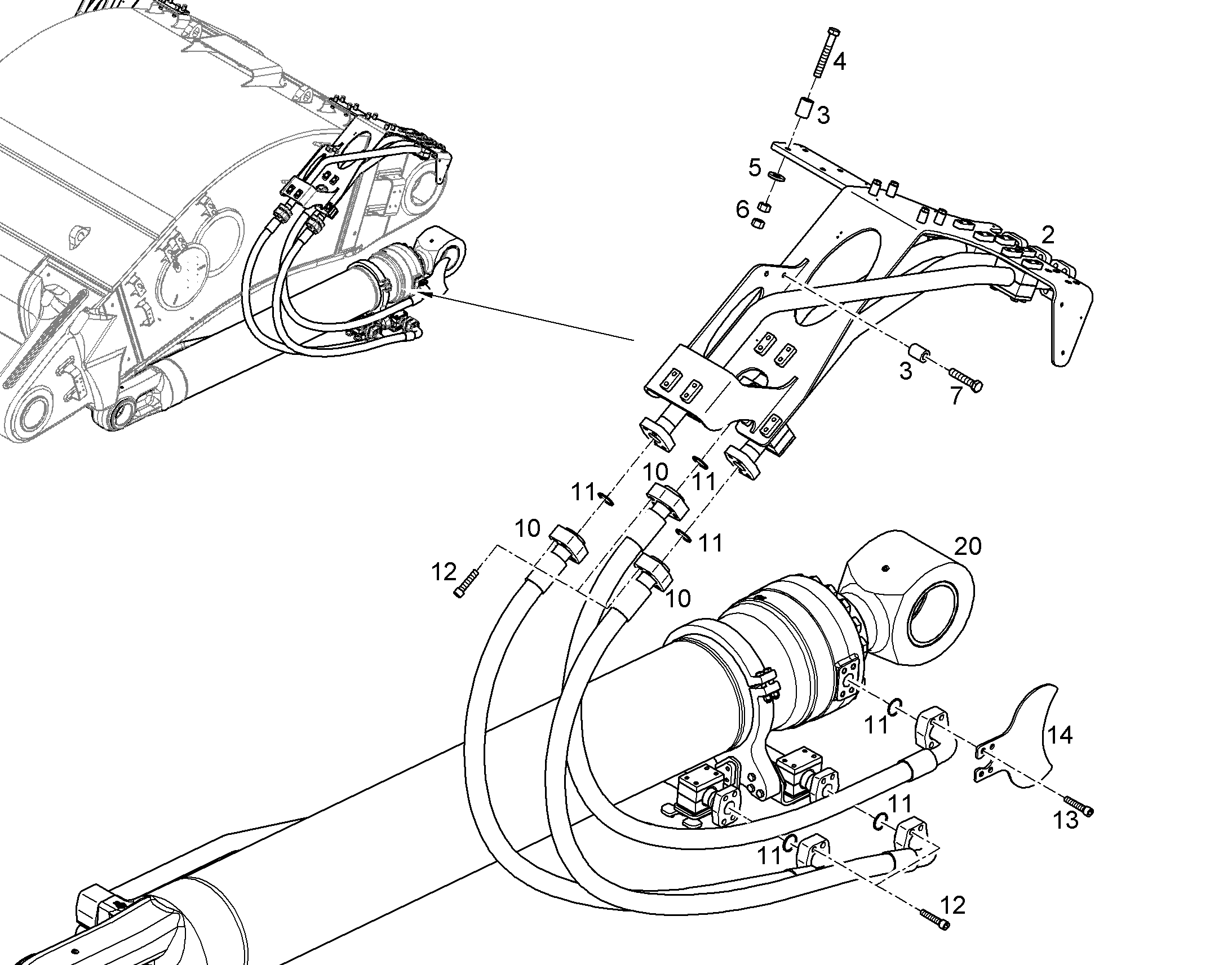 ЛИНИЯ НАПОРНАЯ 12710963 LIEBHERR