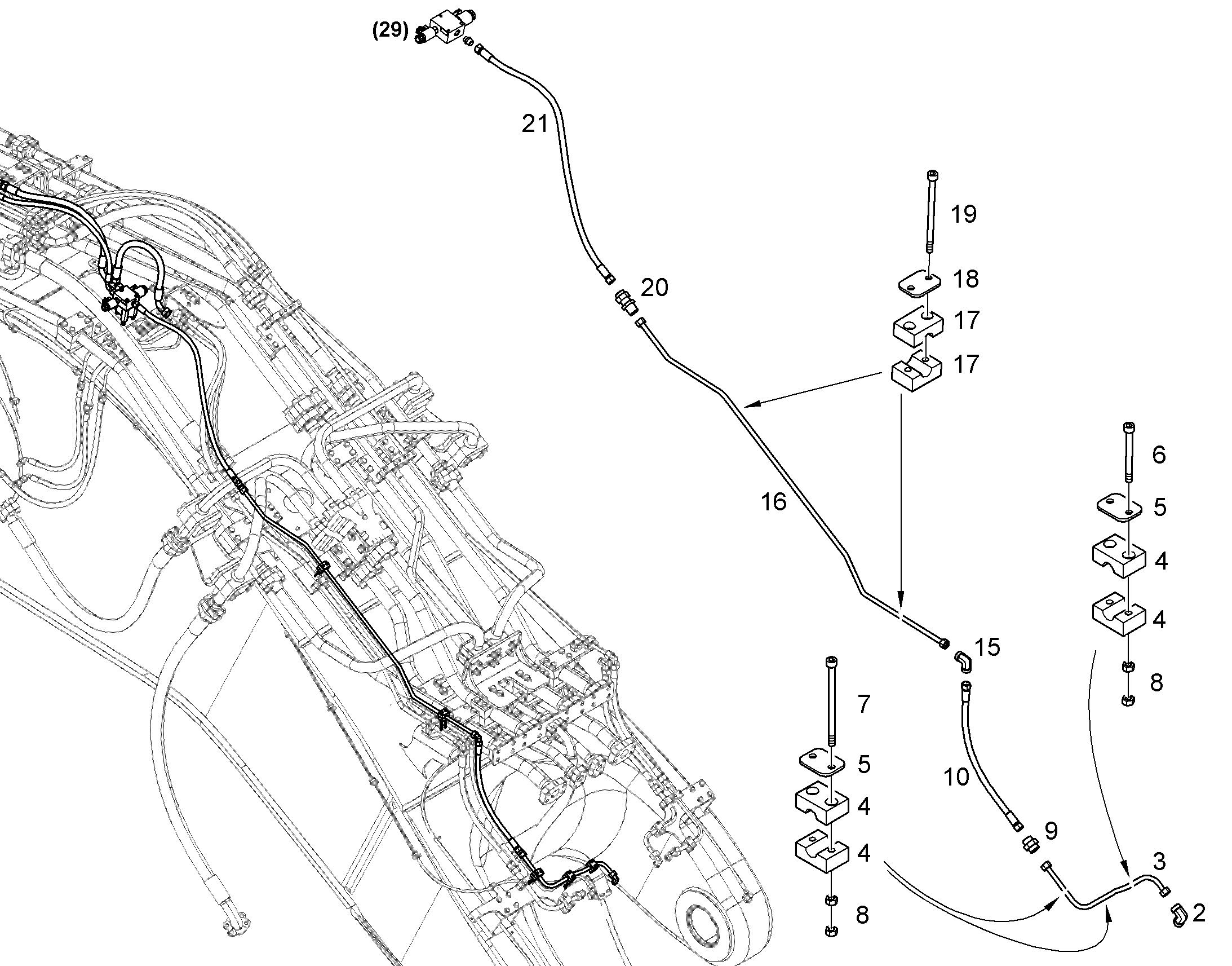 ШЛАНГ 12X600 10100217 LIEBHERR