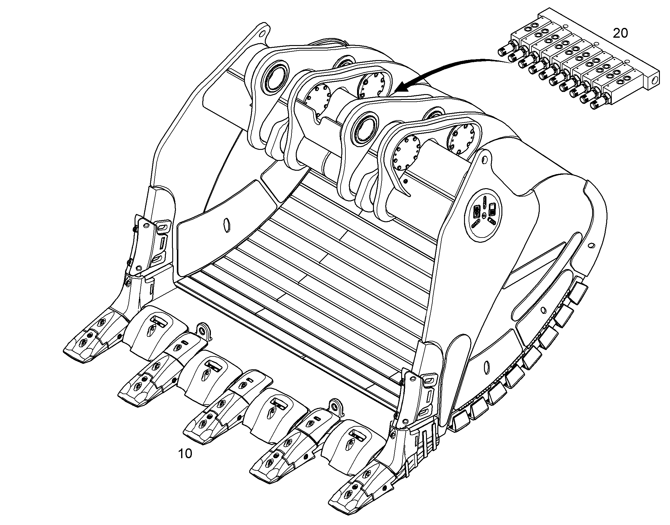 ЛОПАТА ОБРАТНАЯ HDV 12711231 LIEBHERR