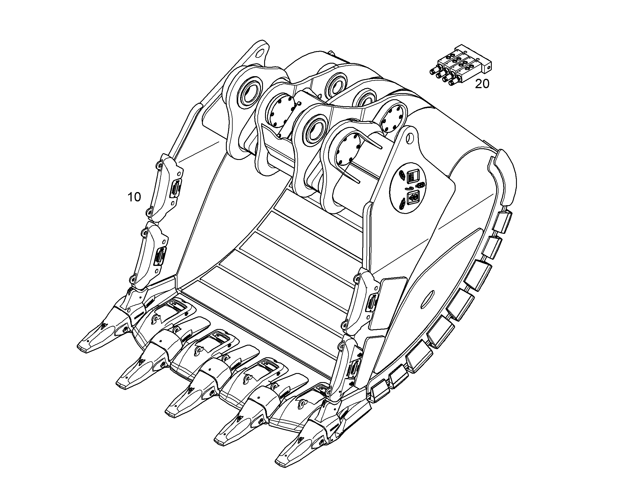 ЛОПАТА ОБРАТНАЯ HDV 12710897 LIEBHERR