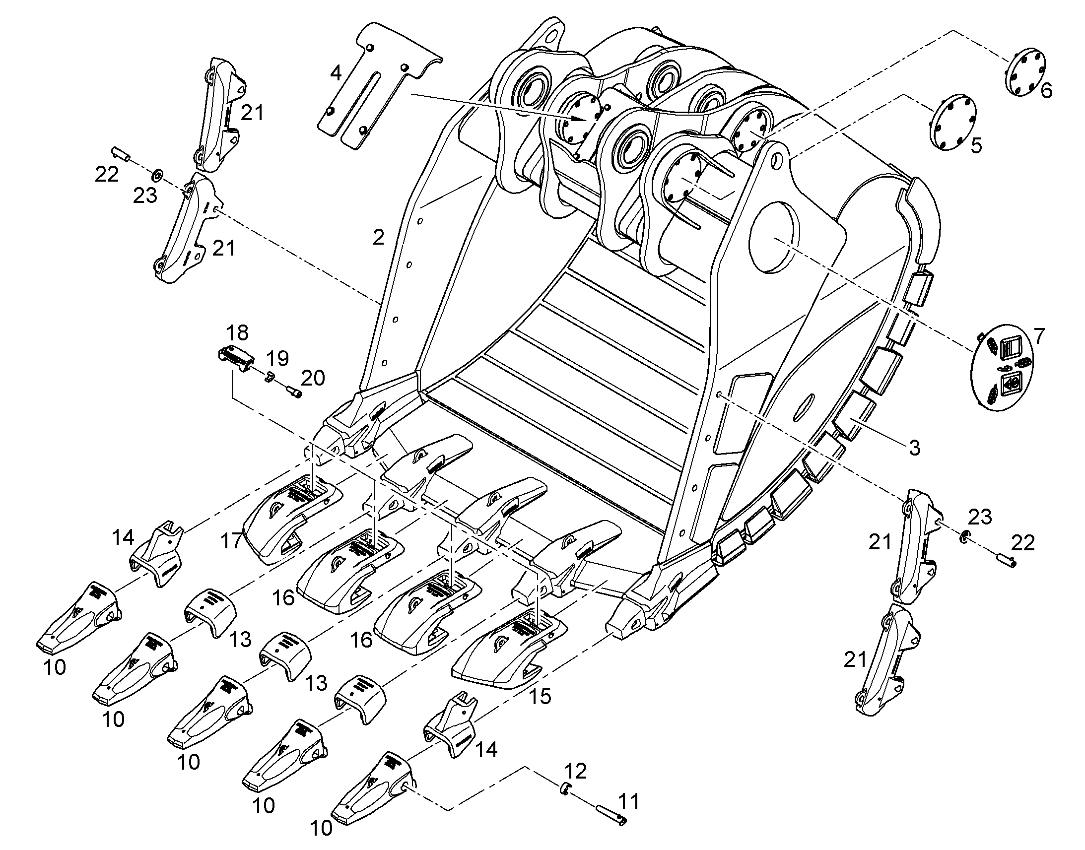 ЛОПАТА ОБРАТНАЯ 12710898 LIEBHERR