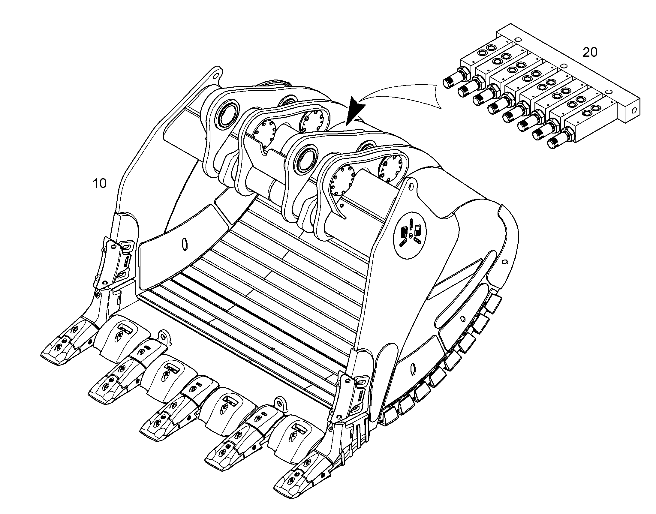 ЛОПАТА ОБРАТНАЯ HDV 12711325 LIEBHERR