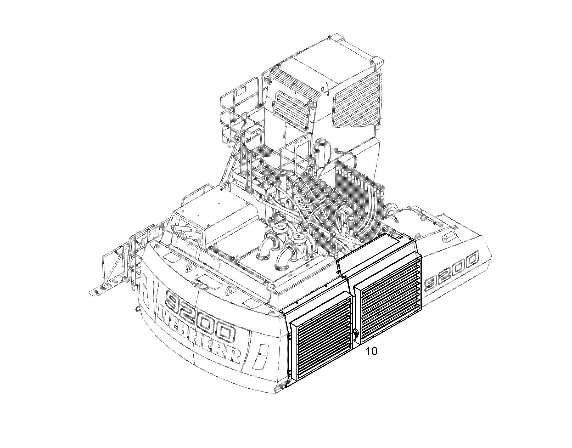 ЖАЛЮЗИ НАБОР ОХЛАЖДЕНИЯ 12198288 LIEBHERR