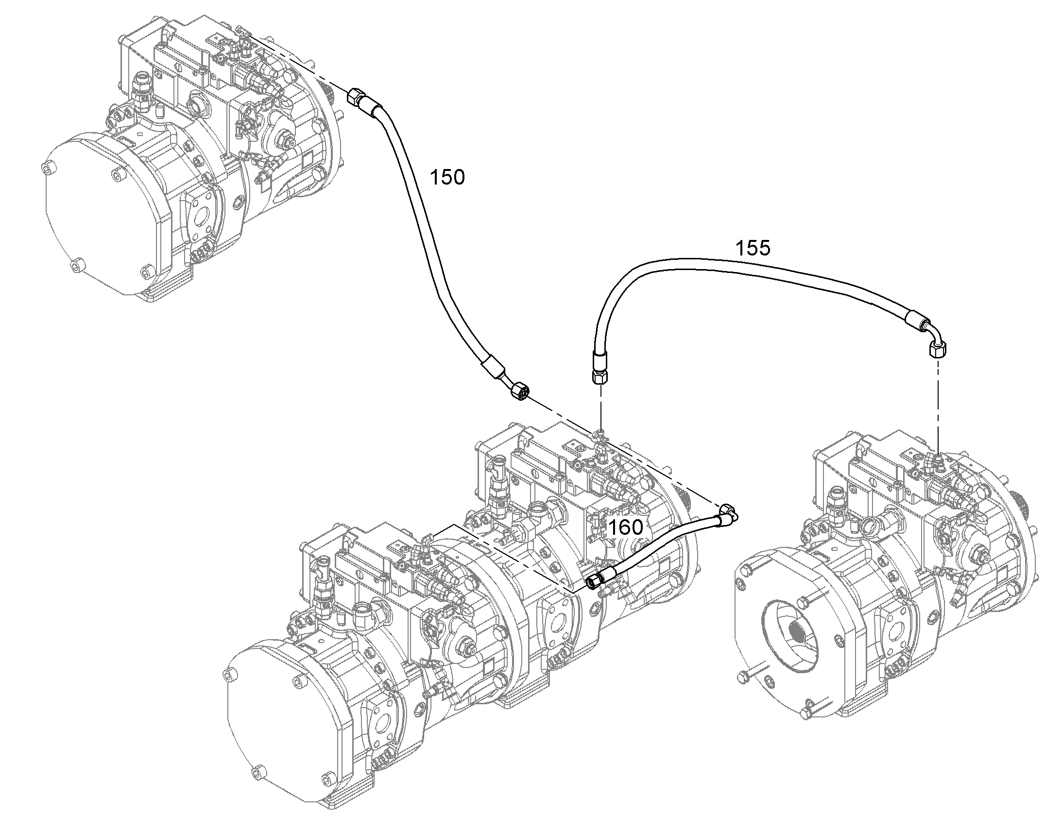 ШЛАНГ 8X600 10813340 LIEBHERR