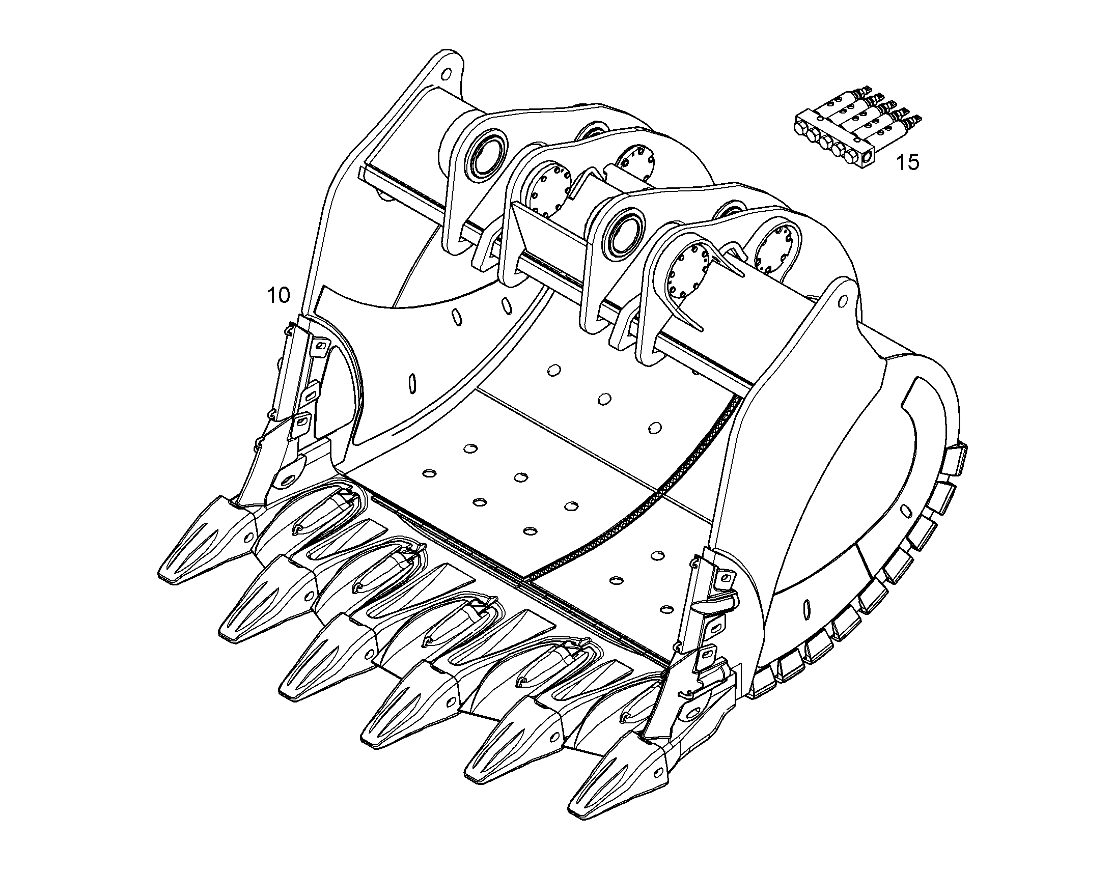 ЛОПАТА ОБРАТНАЯ HDV 12199098 LIEBHERR