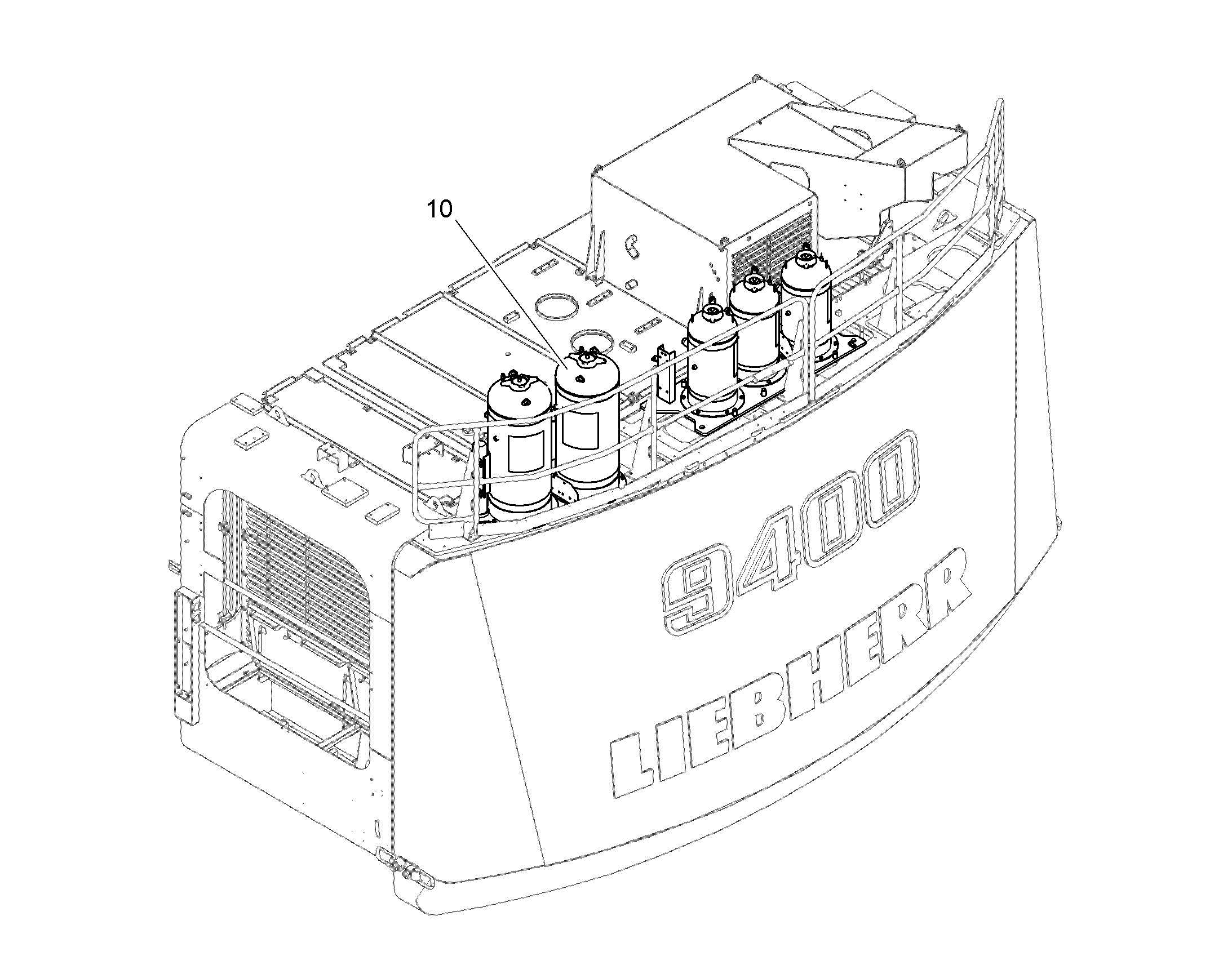ПОЖАРНАЯ СИСТЕМА.ПЕНА+ПОРОШОК 11858126 LIEBHERR