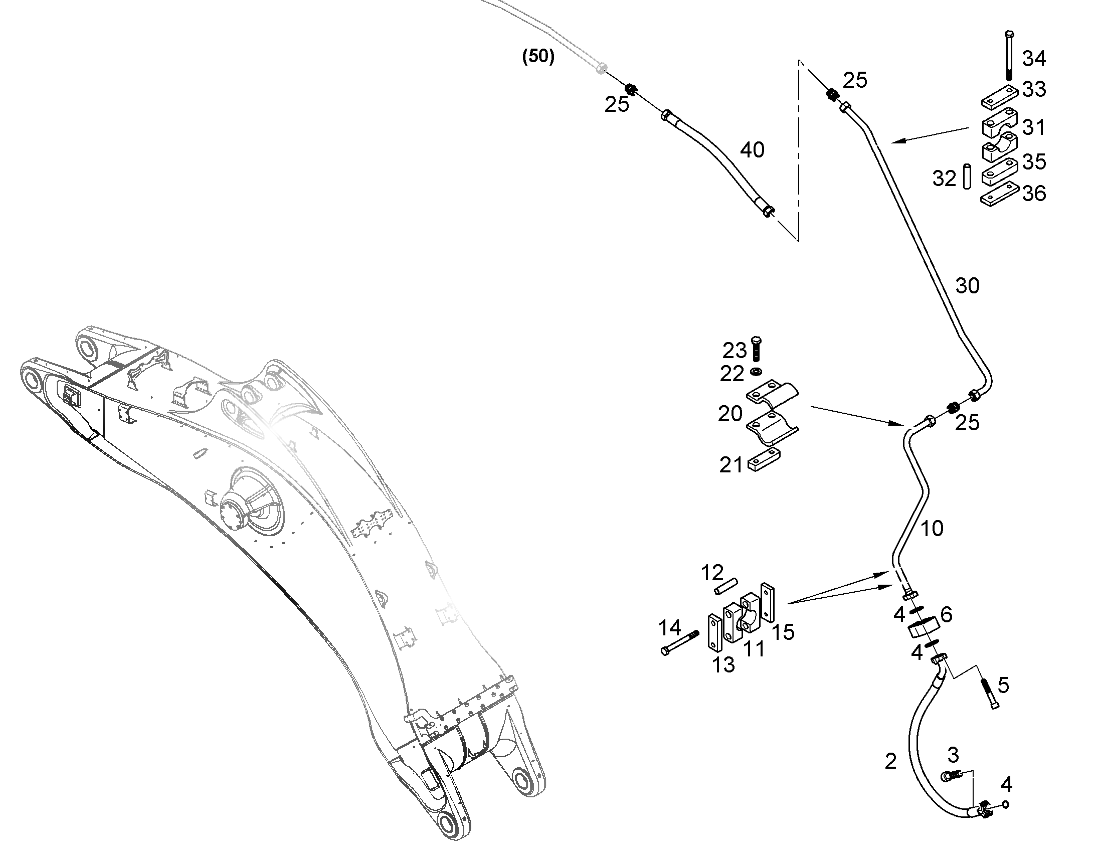 ШЛАНГ 32X1710 11491802 LIEBHERR