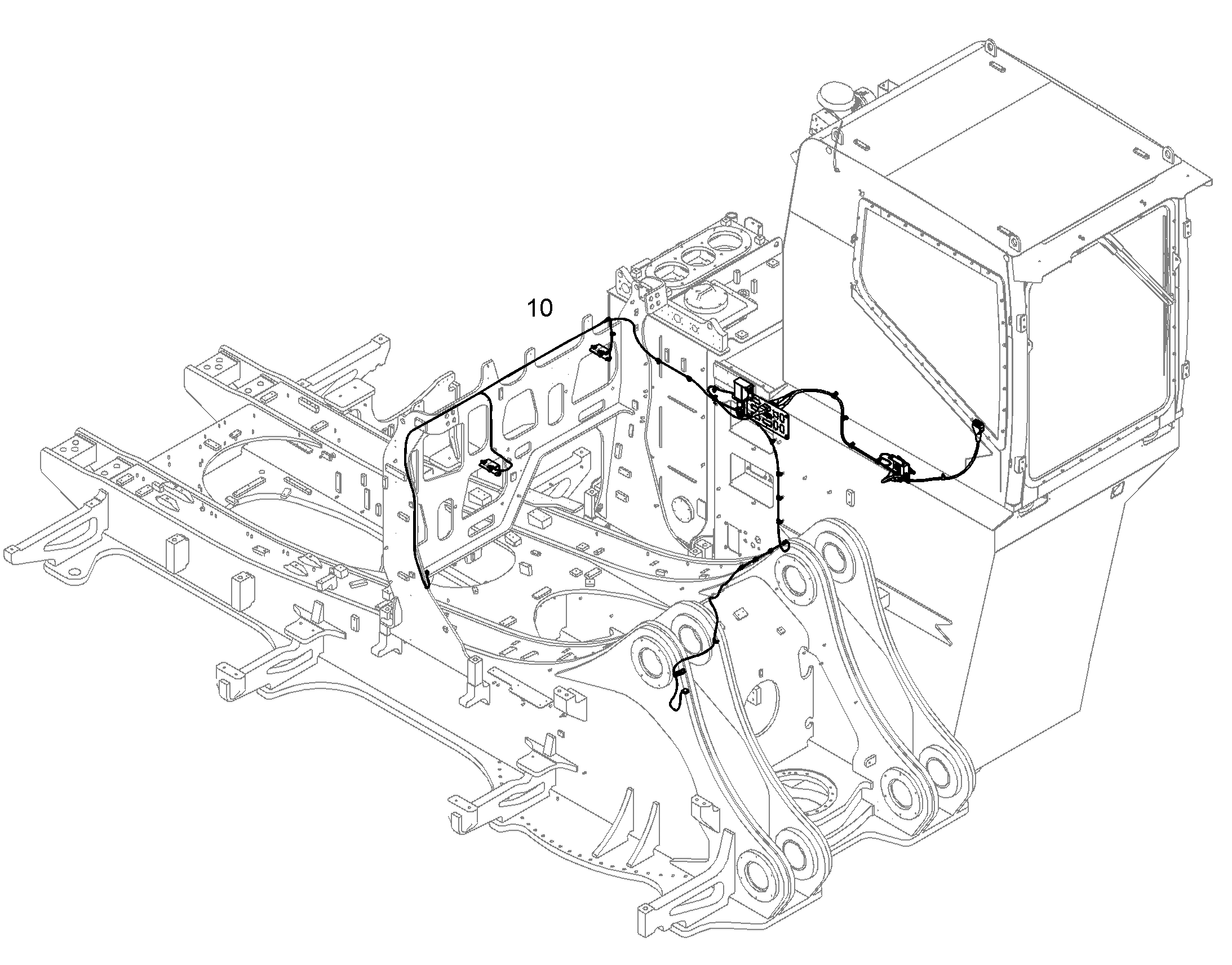 KIT UPPERC.SENSORS ASSIST-SYS 12193895 LIEBHERR