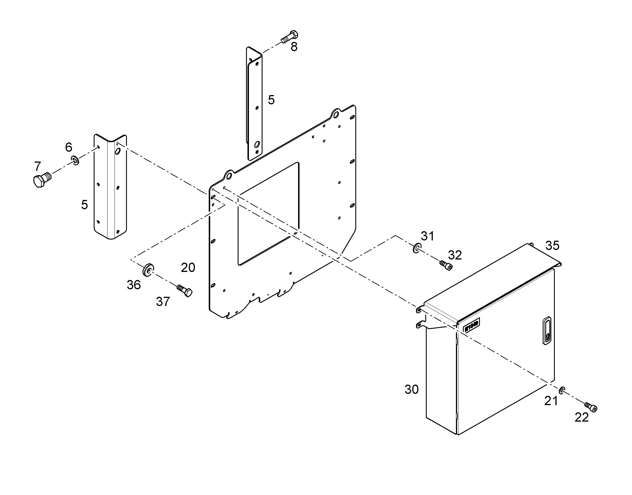 BOX SUPPORT 12192235 LIEBHERR