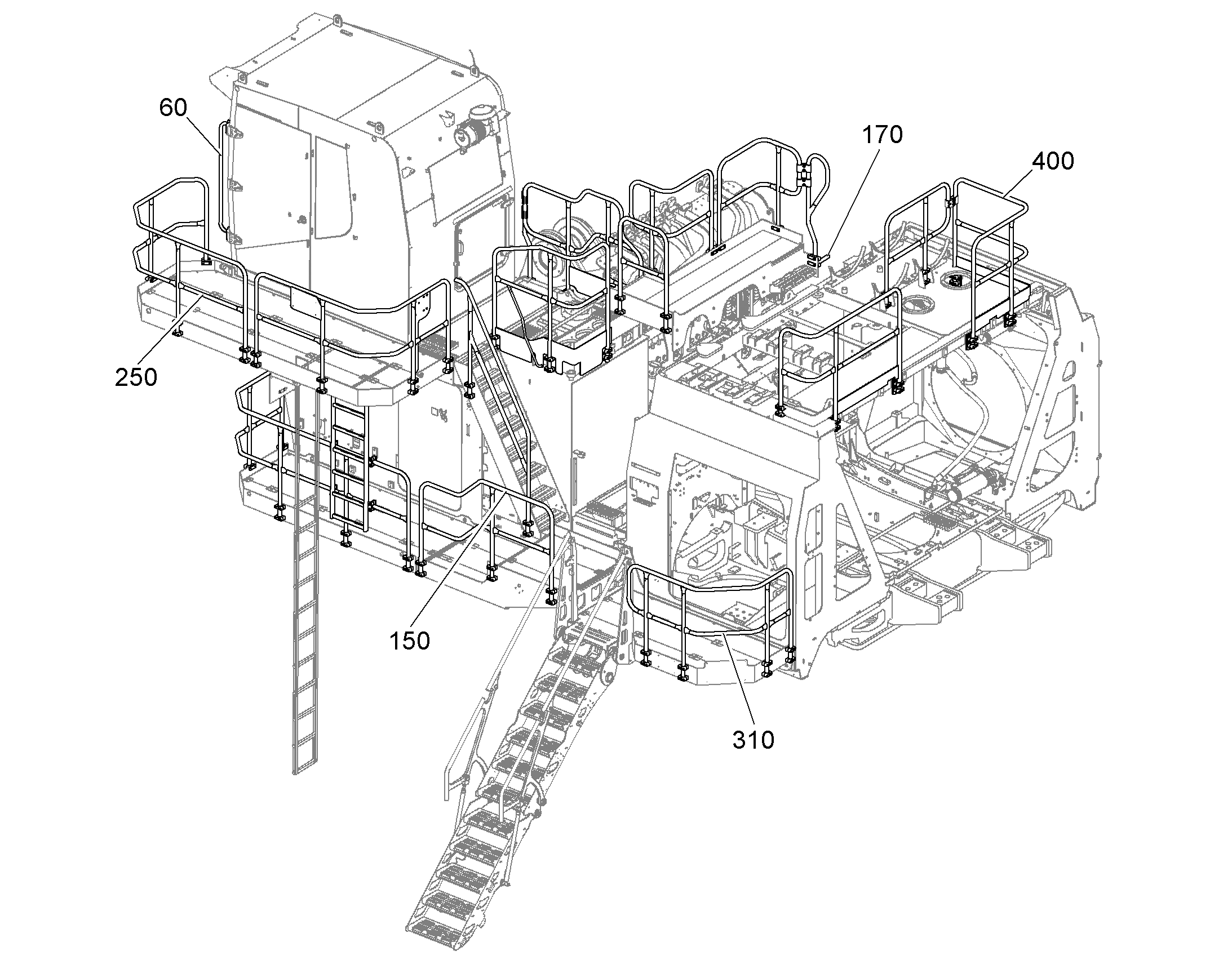 GUARD RAILING POWER PACK 12199213 LIEBHERR
